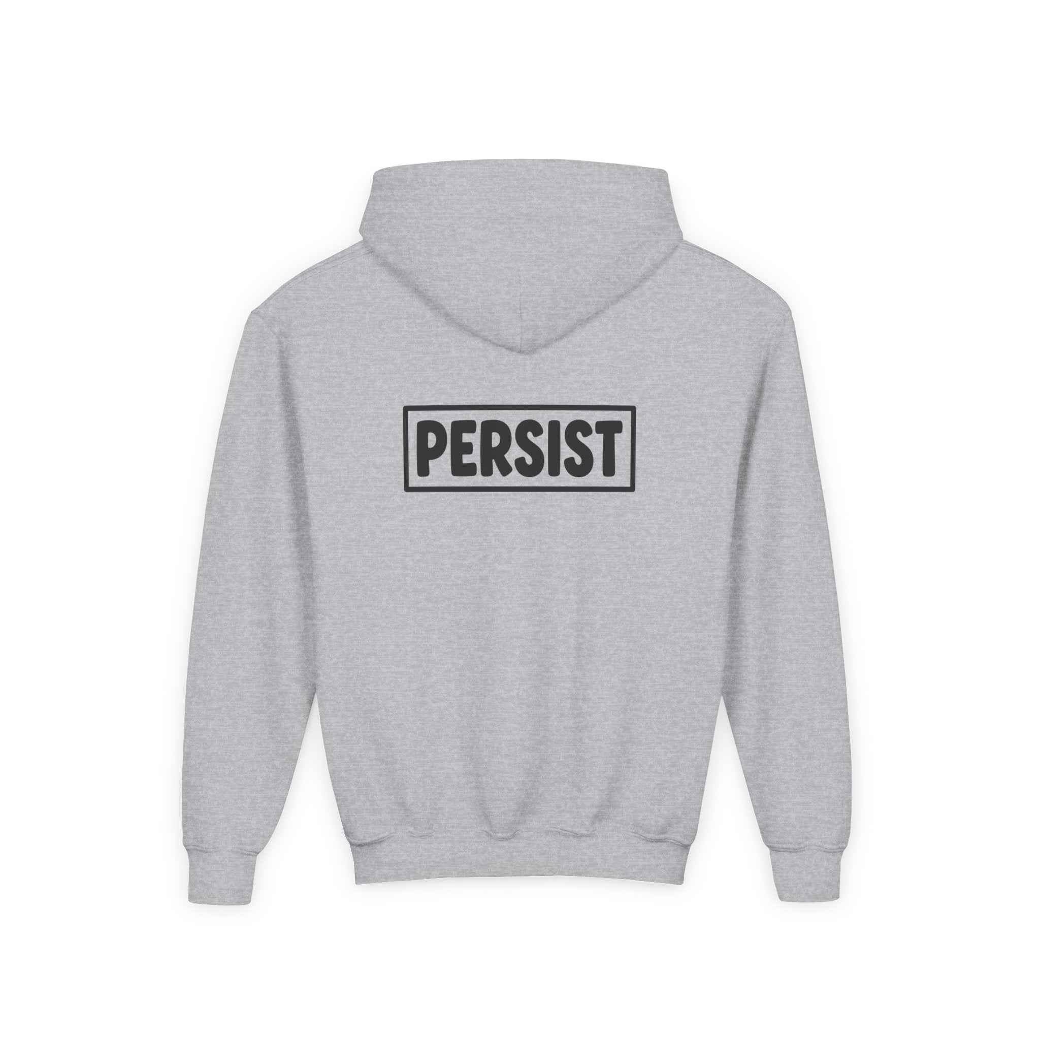 Youth Hoodie — 'PERSIST' Inspirational Kids Pullover