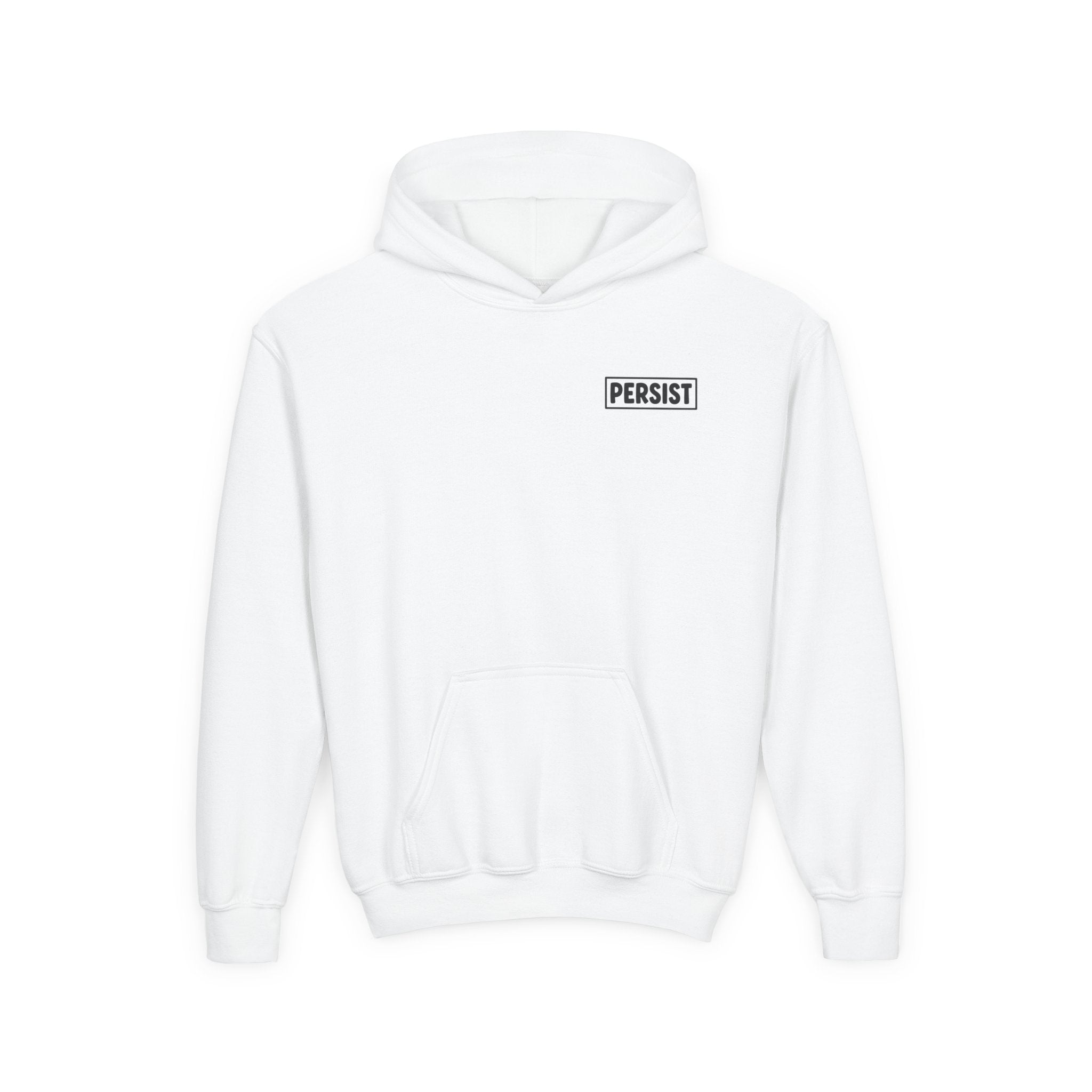 Youth Hoodie — 'PERSIST' Inspirational Kids Pullover