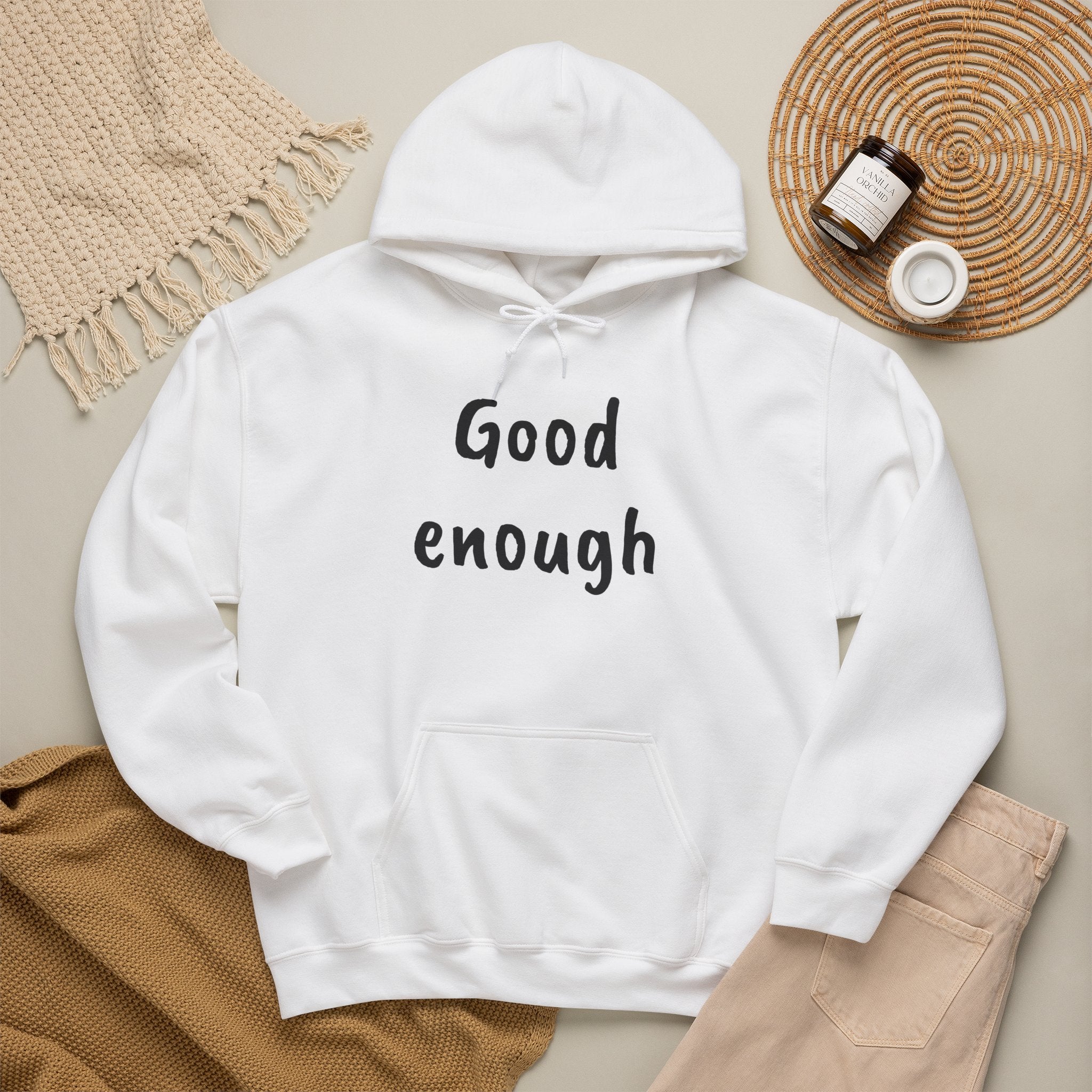 Non‑Perfectionist Motivational Hoodie — Inspirational Quote Sweatshirt
