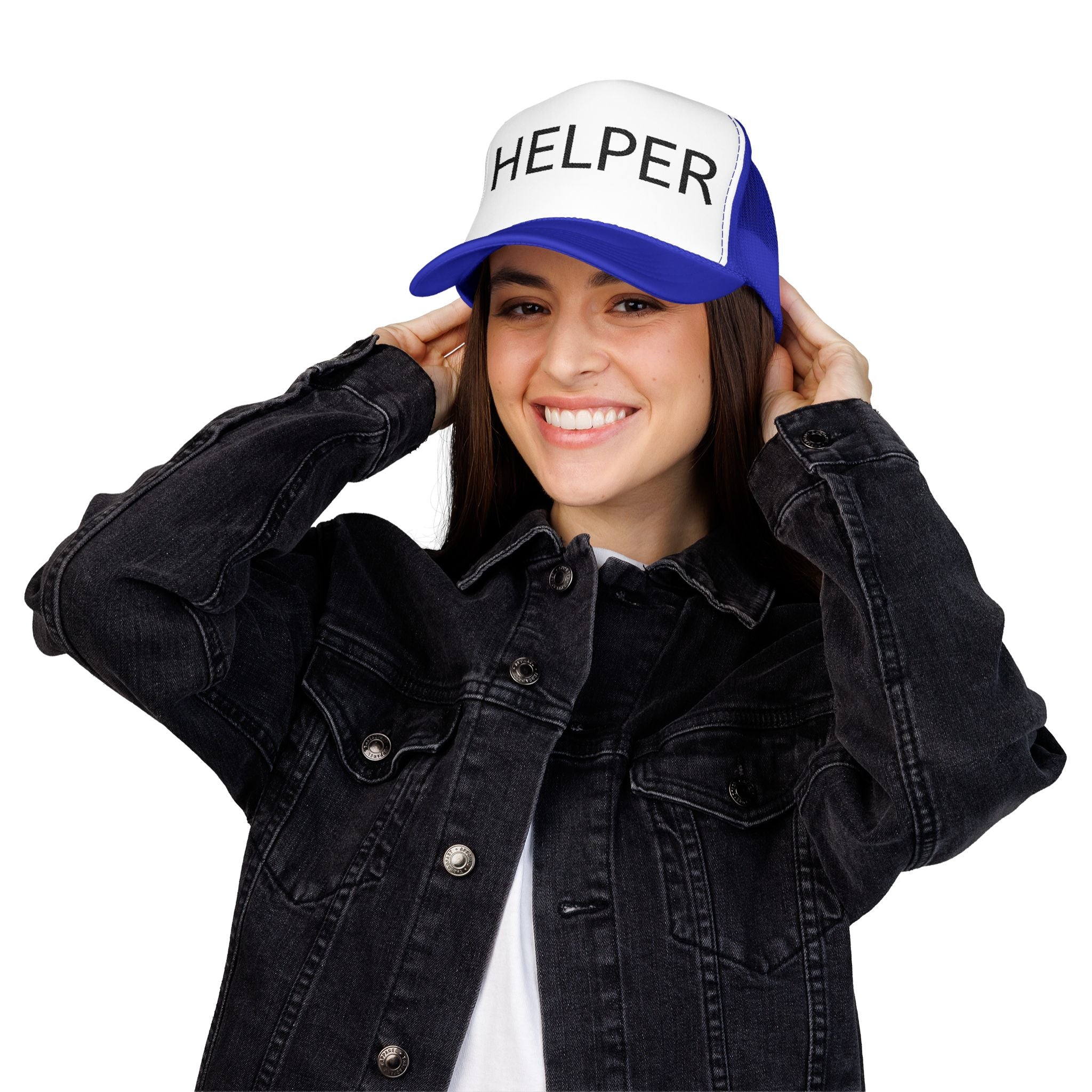 Helper Trucker Hat -Staff Identification Cap-Church Camp