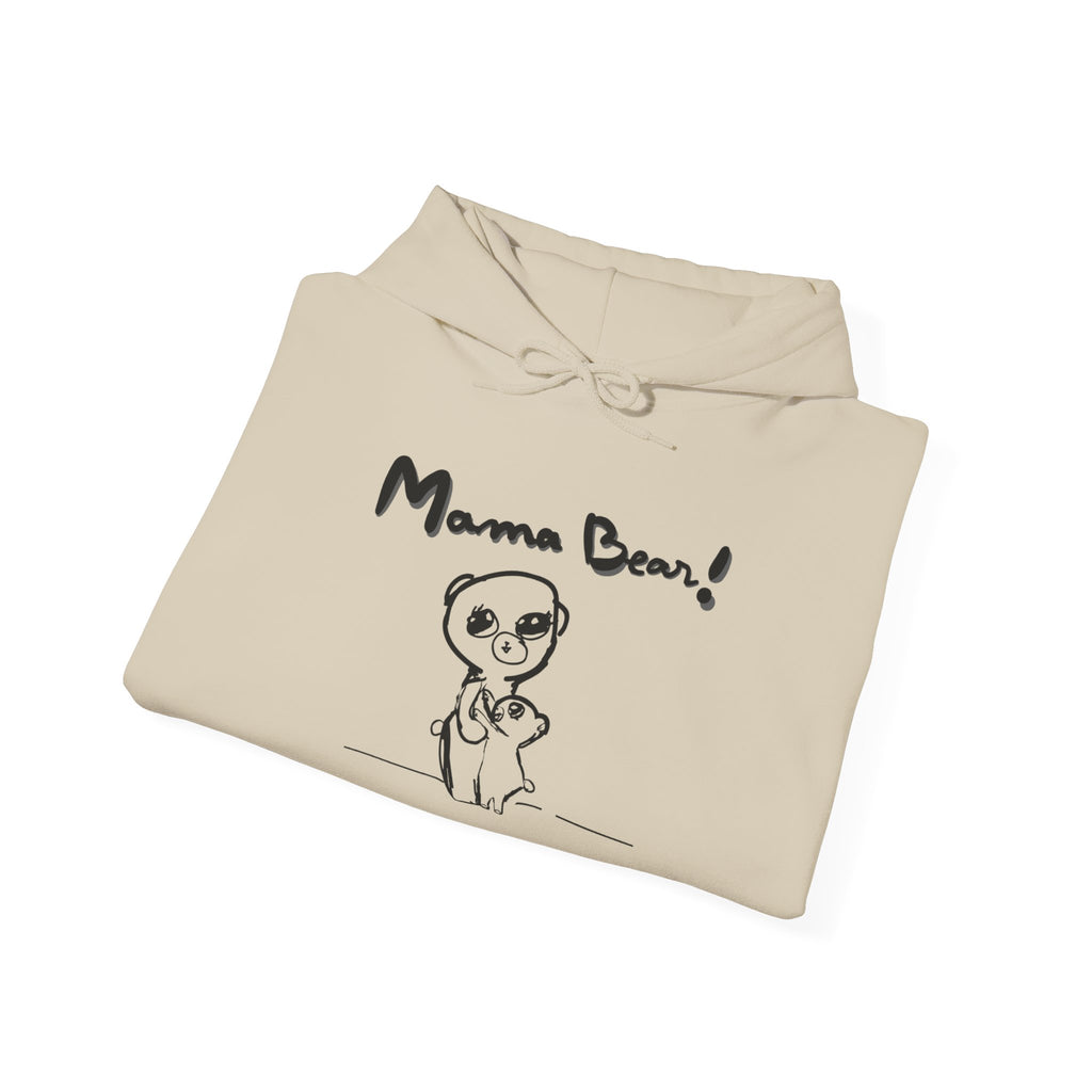 Hand-Drawn Kid Artwork Mom & Child Hoodie — Handmade Love Illustration