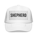 Shepherd Foam Trucker Hat — Vintage Patch Logo Cap for Shepherds & Dog Lovers