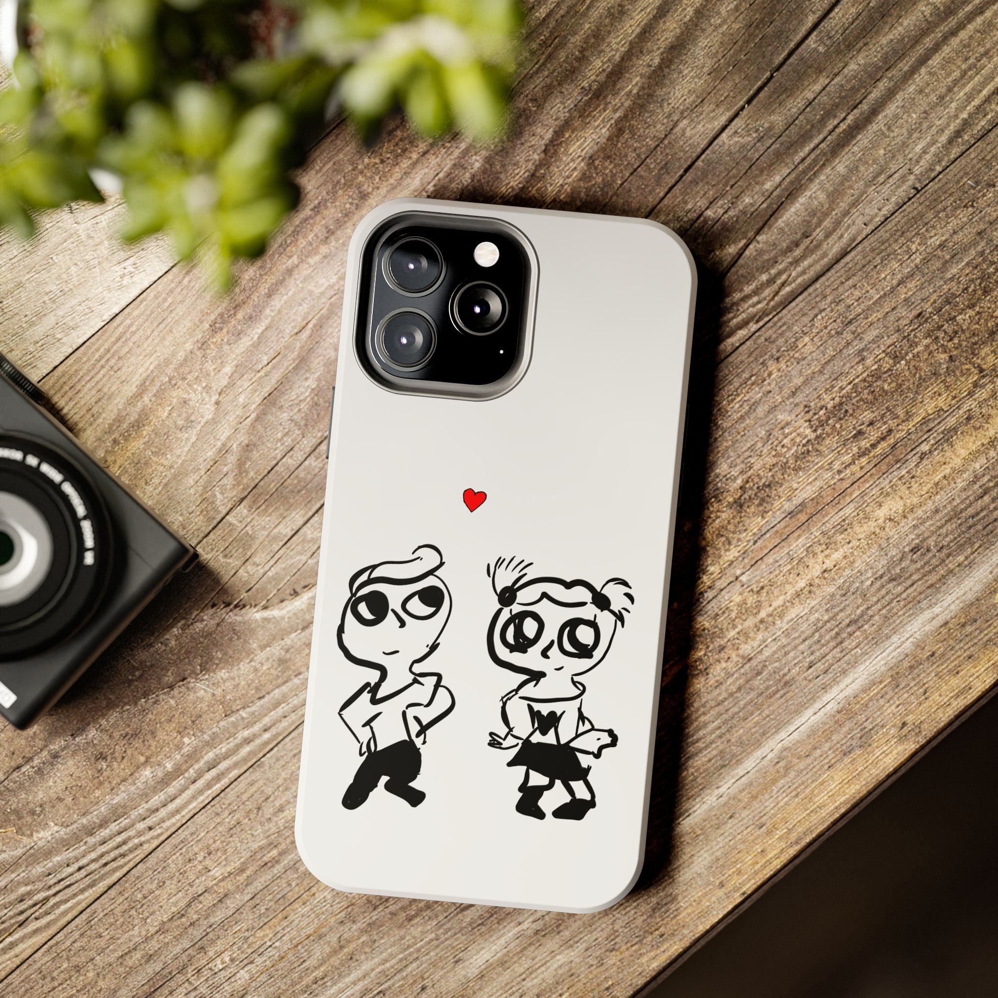 Cute Romantic Hand-Drawn Phone Case — 'Tough Phone Cases'