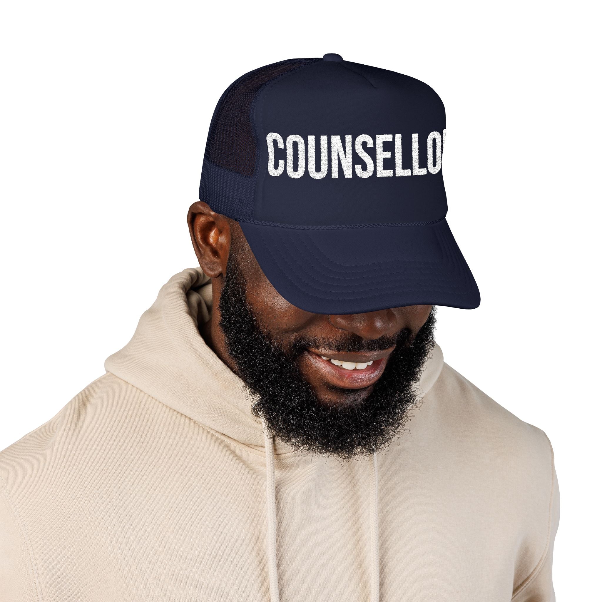 Counselor Foam Trucker Hat — Christian Camp & Conference Counselor Cap