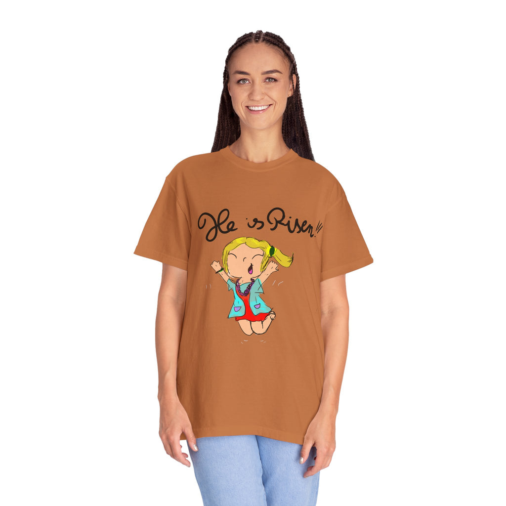 He Is Risen! Kids’ Hand-Drawn T-Shirt — Child Art Tee