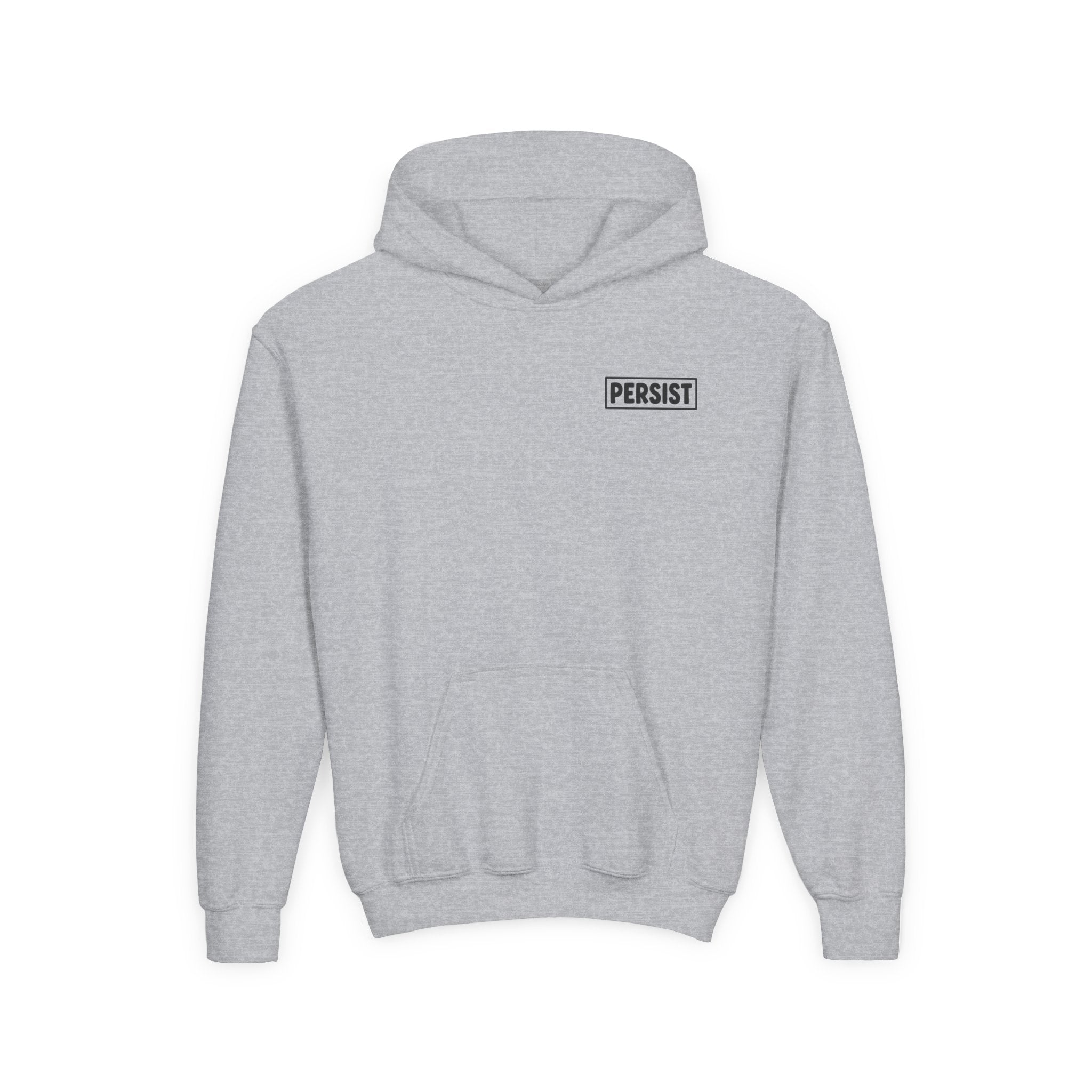 Youth Hoodie — 'PERSIST' Inspirational Kids Pullover