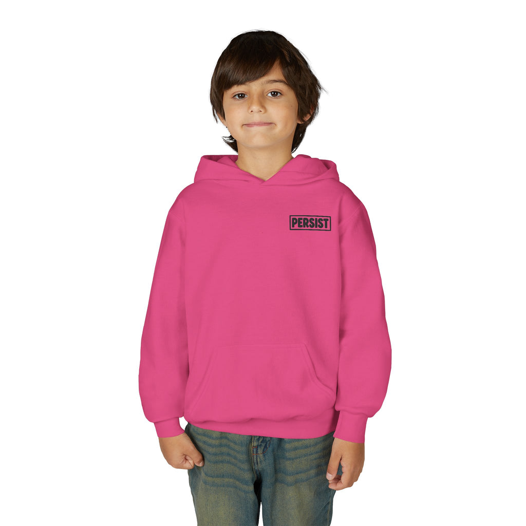 Youth Hoodie — 'PERSIST' Inspirational Kids Pullover