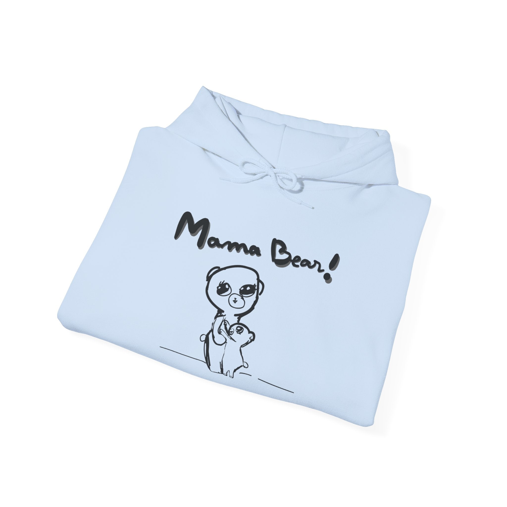 Hand-Drawn Kid Artwork Mom & Child Hoodie — Handmade Love Illustration
