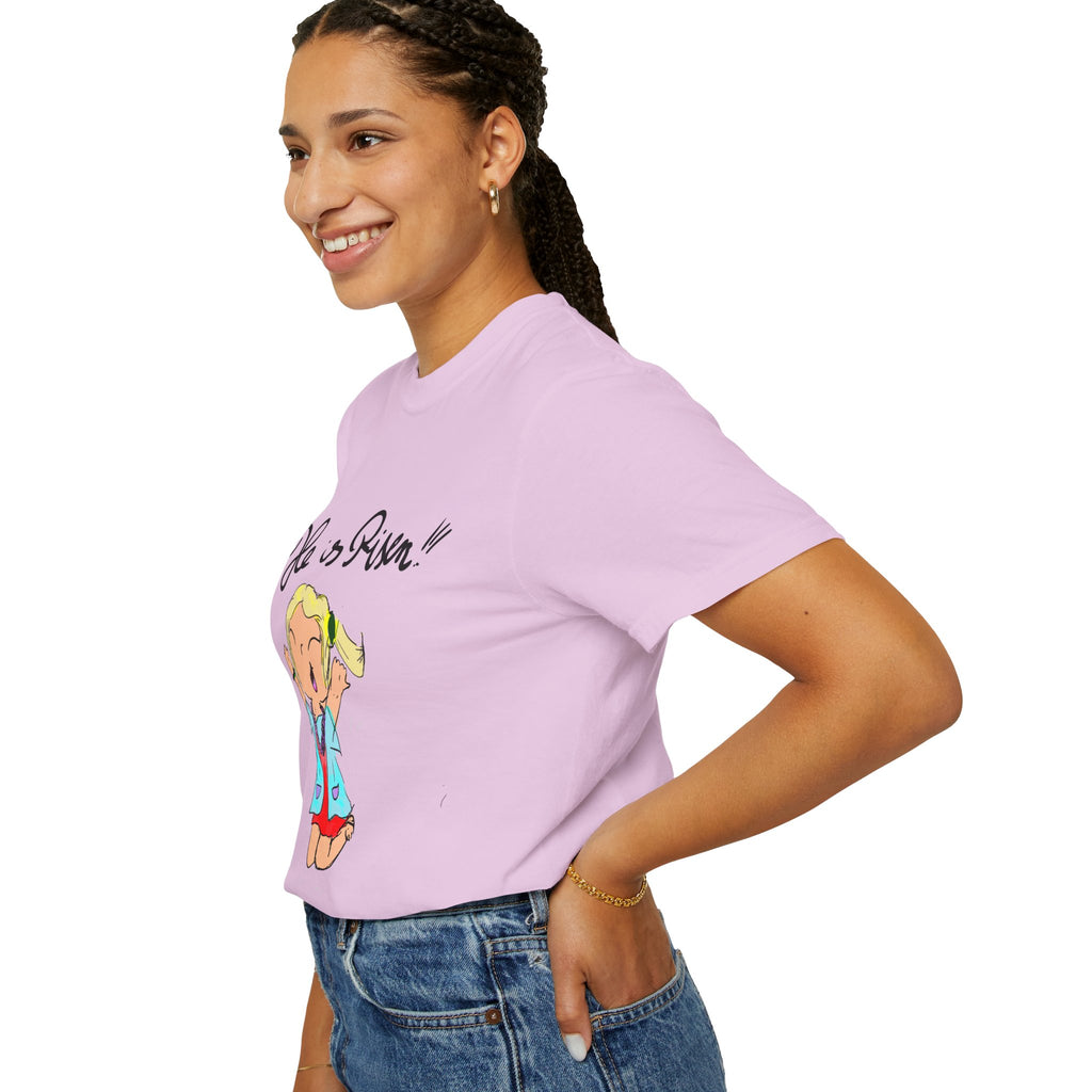 He Is Risen! Kids’ Hand-Drawn T-Shirt — Child Art Tee