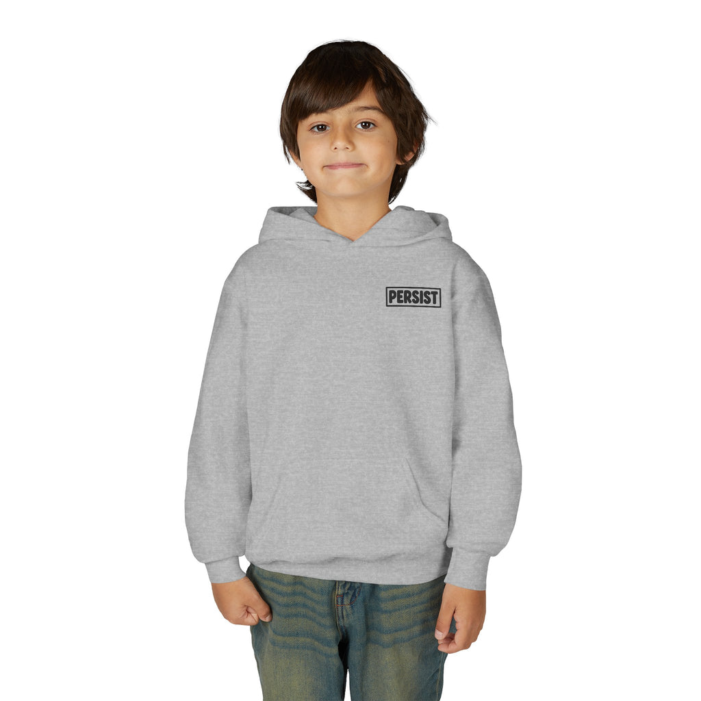 Youth Hoodie — 'PERSIST' Inspirational Kids Pullover