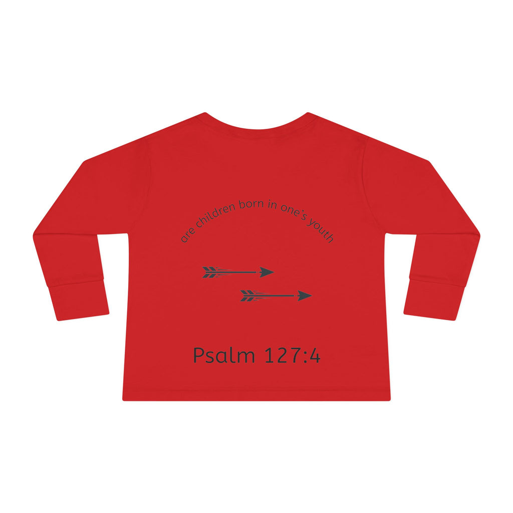 Children Are a Blessing Toddler Long Sleeve Tee — Christian Arrow Bible Verse