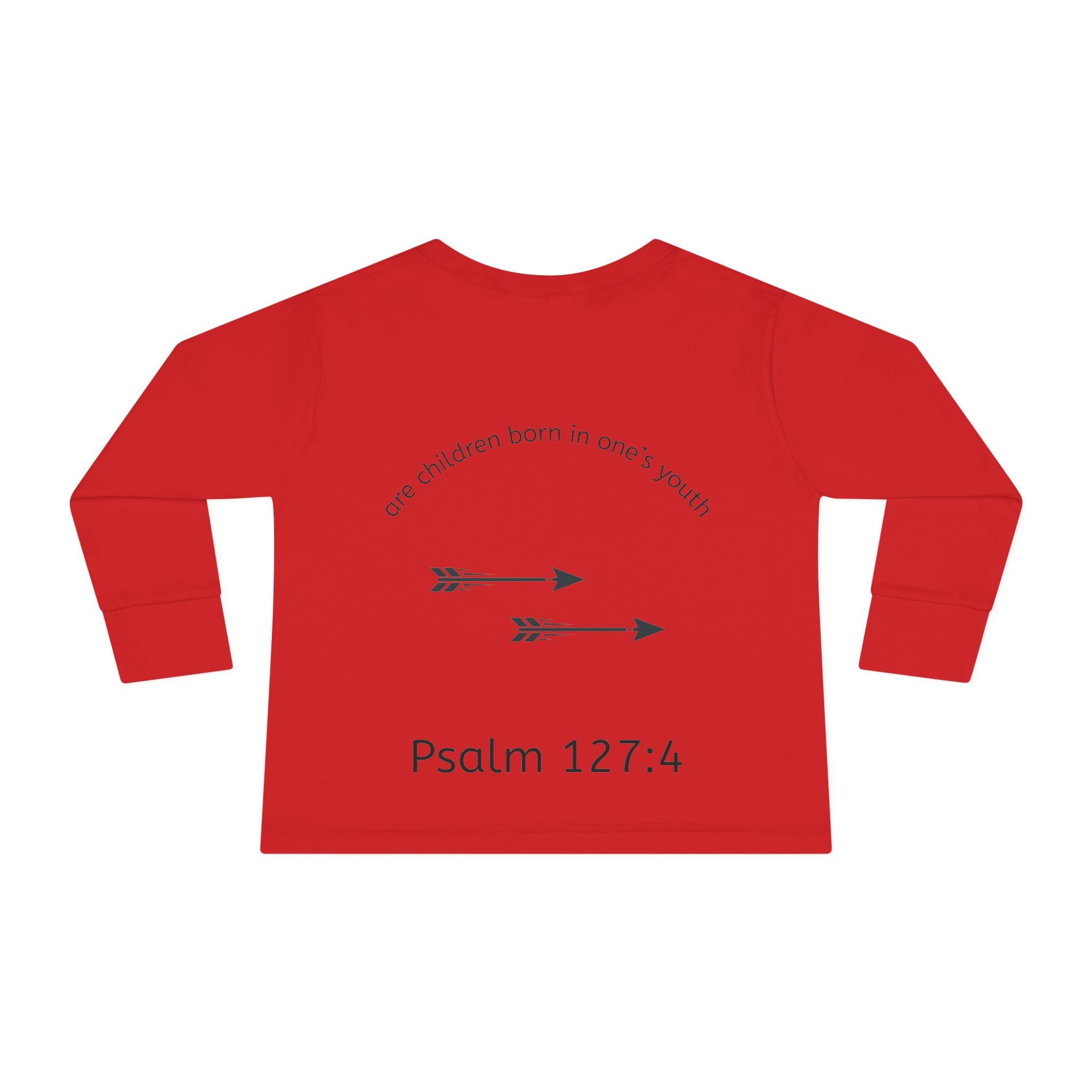 Children Are a Blessing Toddler Long Sleeve Tee — Christian Arrow Bible Verse