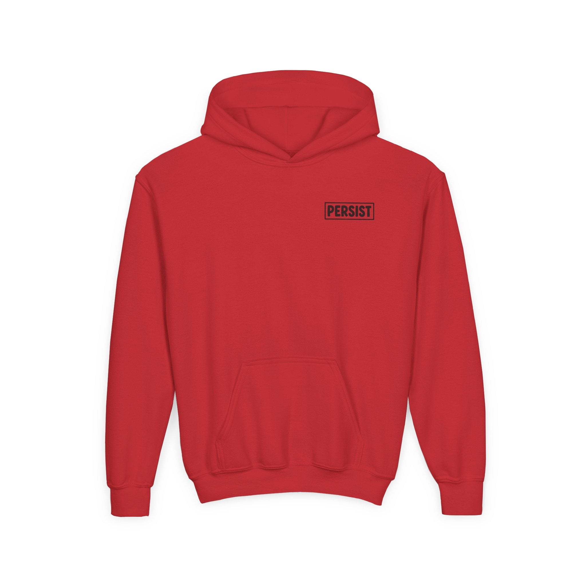 Youth Hoodie — 'PERSIST' Inspirational Kids Pullover