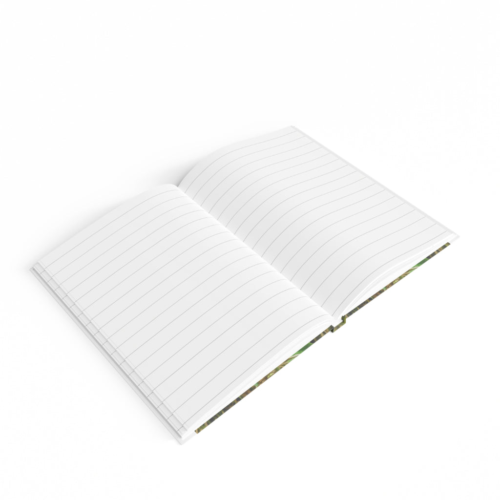 Floral Pink Hollyhock Journal — Ruled Lined Notebook for Gardeners & Nature Lovers