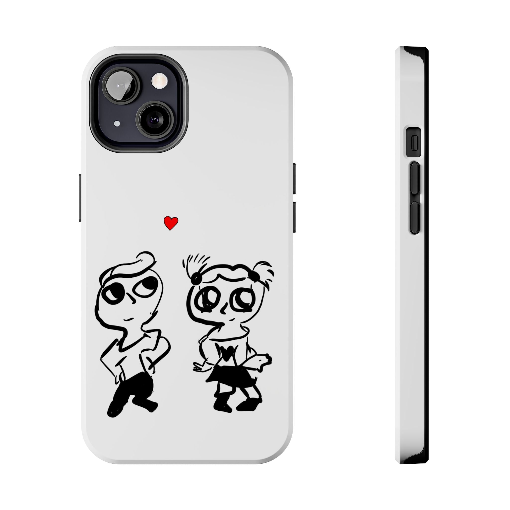 Cute Romantic Hand-Drawn Phone Case — 'Tough Phone Cases'