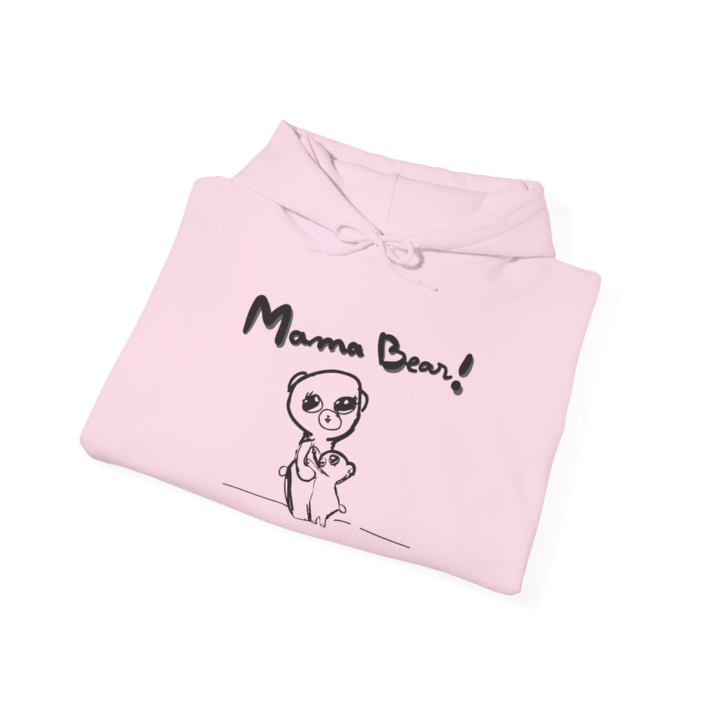 Hand-Drawn Kid Artwork Mom & Child Hoodie — Handmade Love Illustration