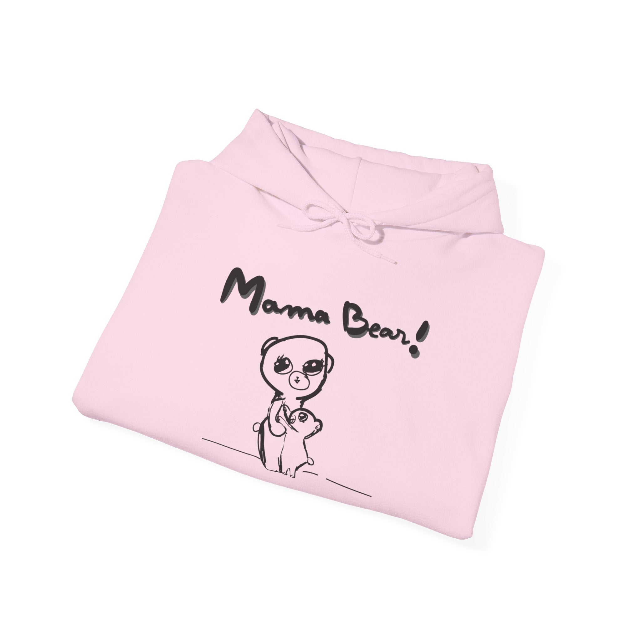 Hand-Drawn Kid Artwork Mom & Child Hoodie — Handmade Love Illustration