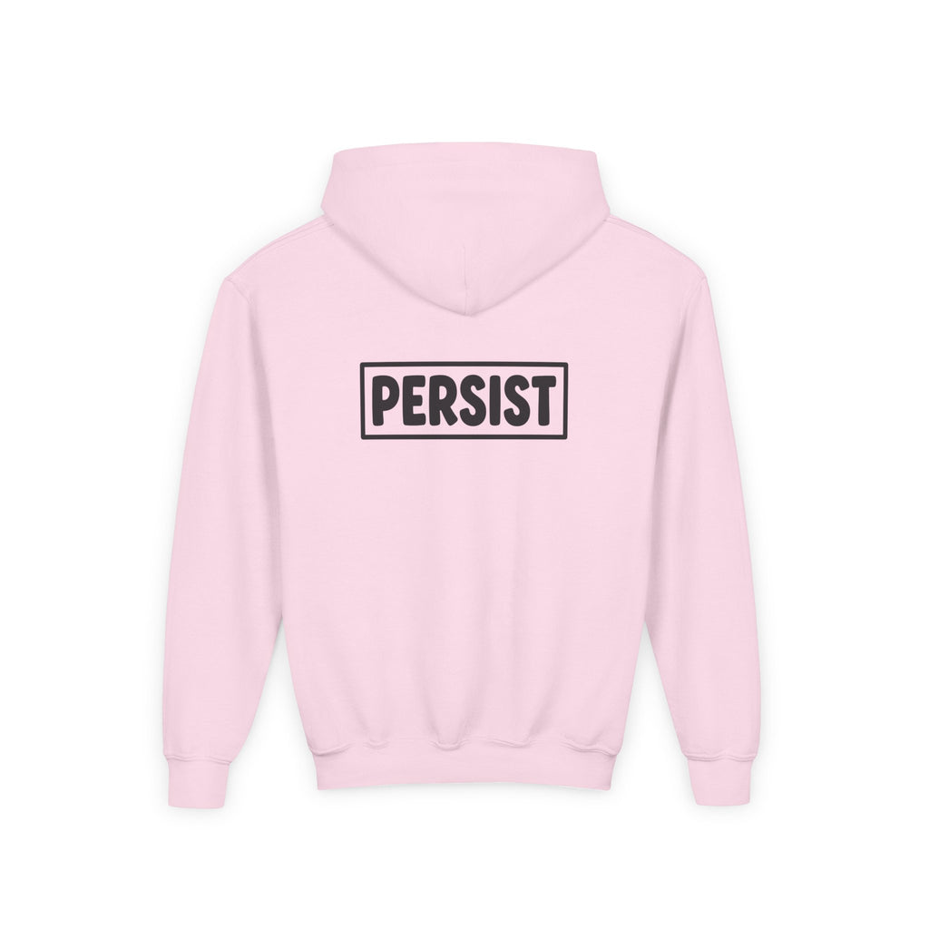Youth Hoodie — 'PERSIST' Inspirational Kids Pullover