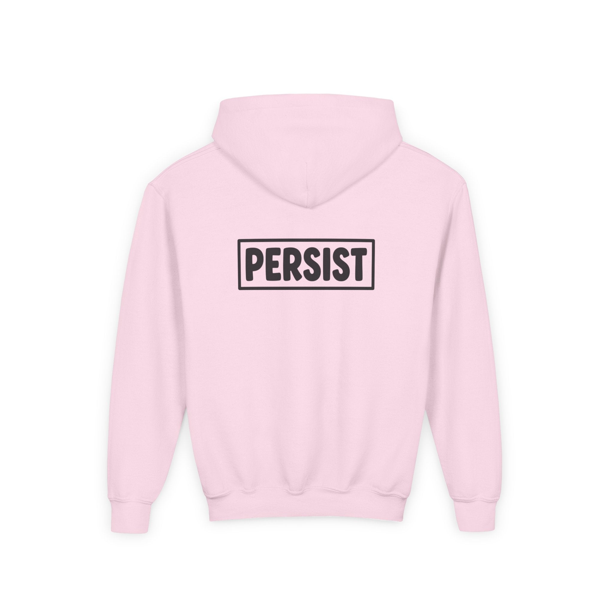 Youth Hoodie — 'PERSIST' Inspirational Kids Pullover