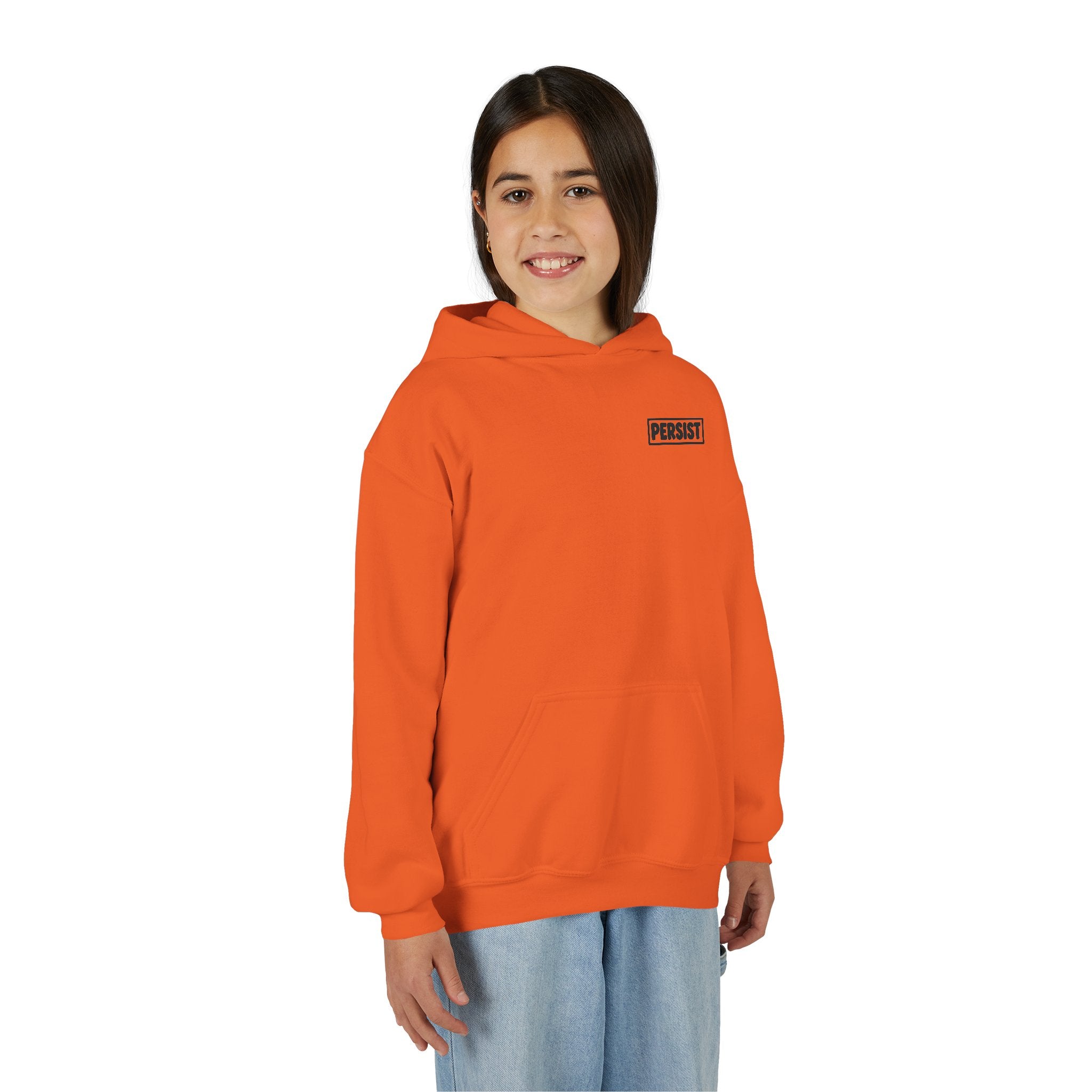 Youth Hoodie — 'PERSIST' Inspirational Kids Pullover