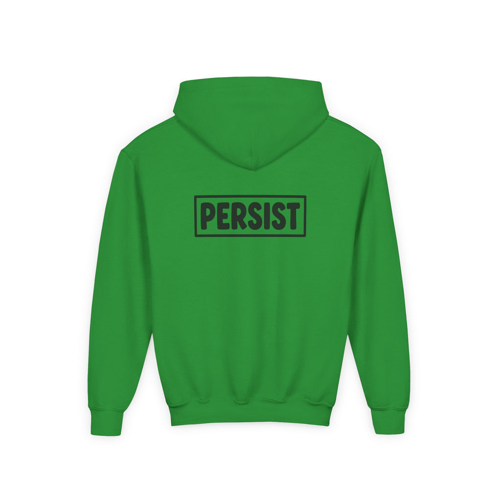 Youth Hoodie — 'PERSIST' Inspirational Kids Pullover