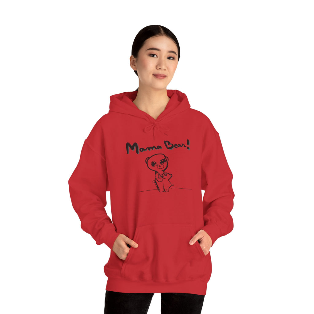 Hand-Drawn Kid Artwork Mom & Child Hoodie — Handmade Love Illustration