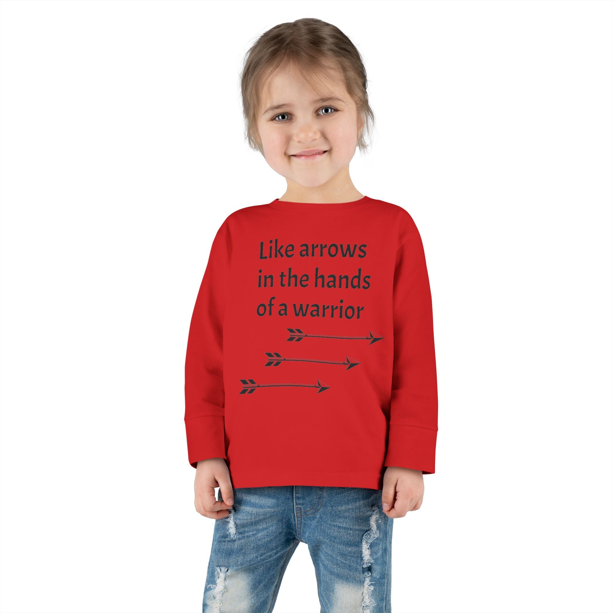 Children Are a Blessing Toddler Long Sleeve Tee — Christian Arrow Bible Verse