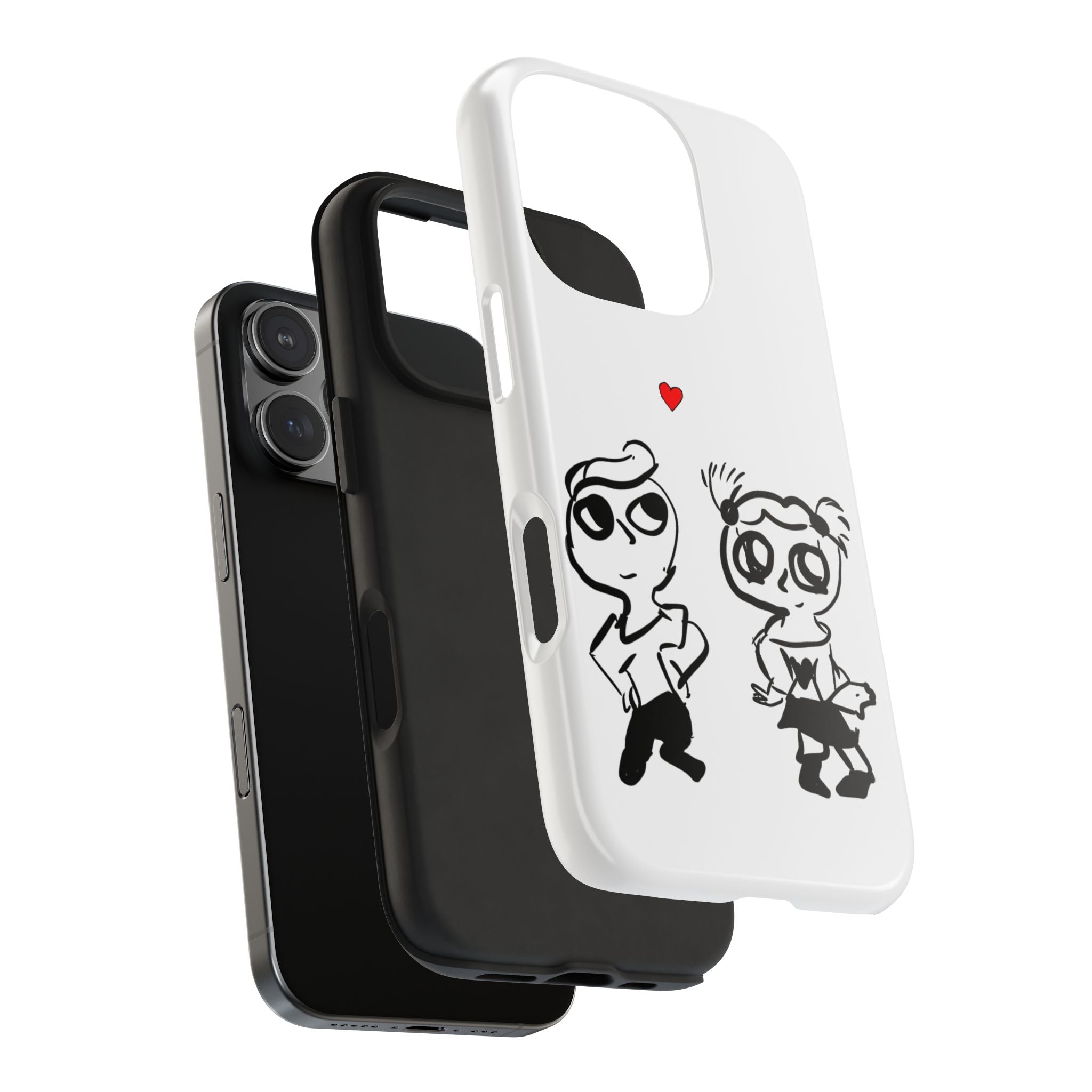 Cute Romantic Hand-Drawn Phone Case — 'Tough Phone Cases'
