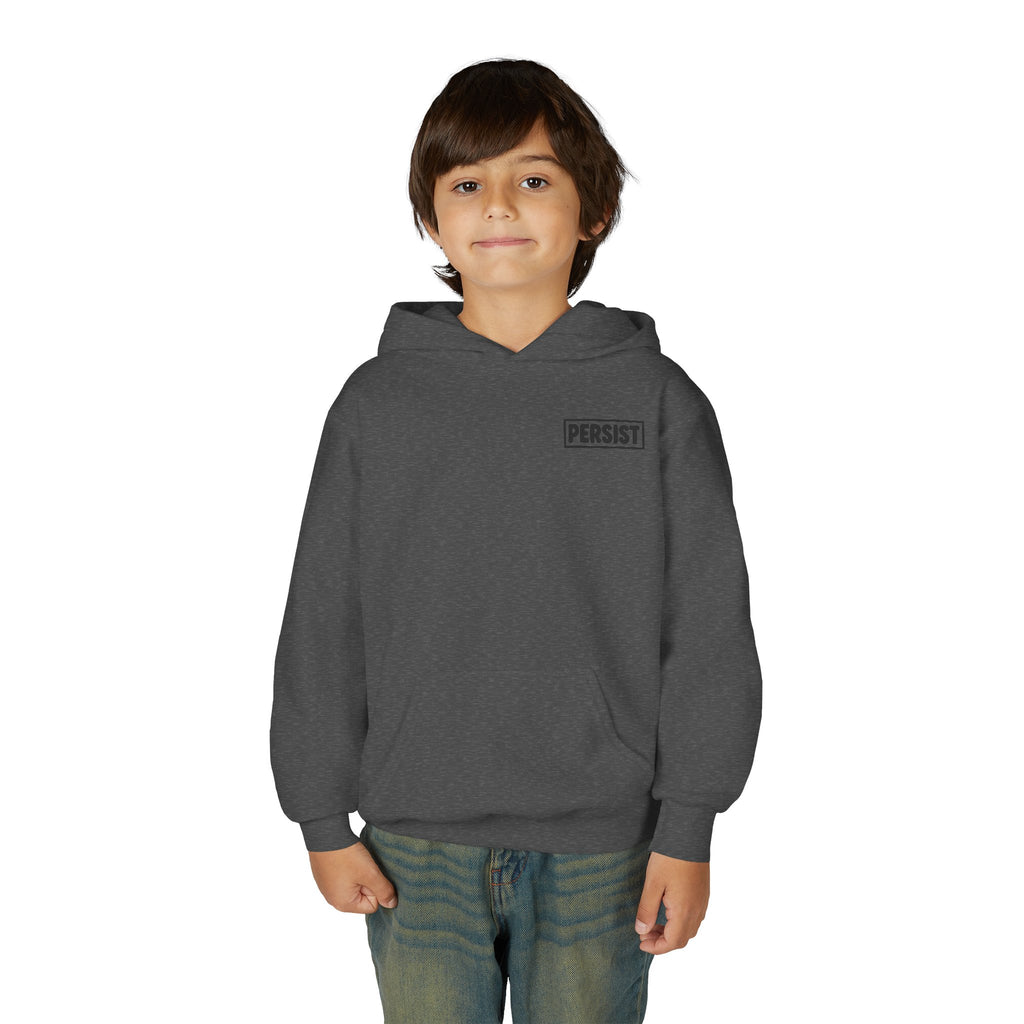Youth Hoodie — 'PERSIST' Inspirational Kids Pullover