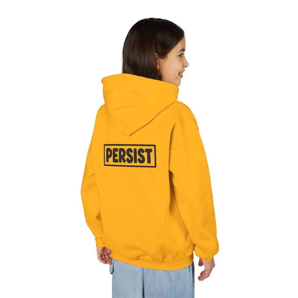 Youth Hoodie — 'PERSIST' Inspirational Kids Pullover