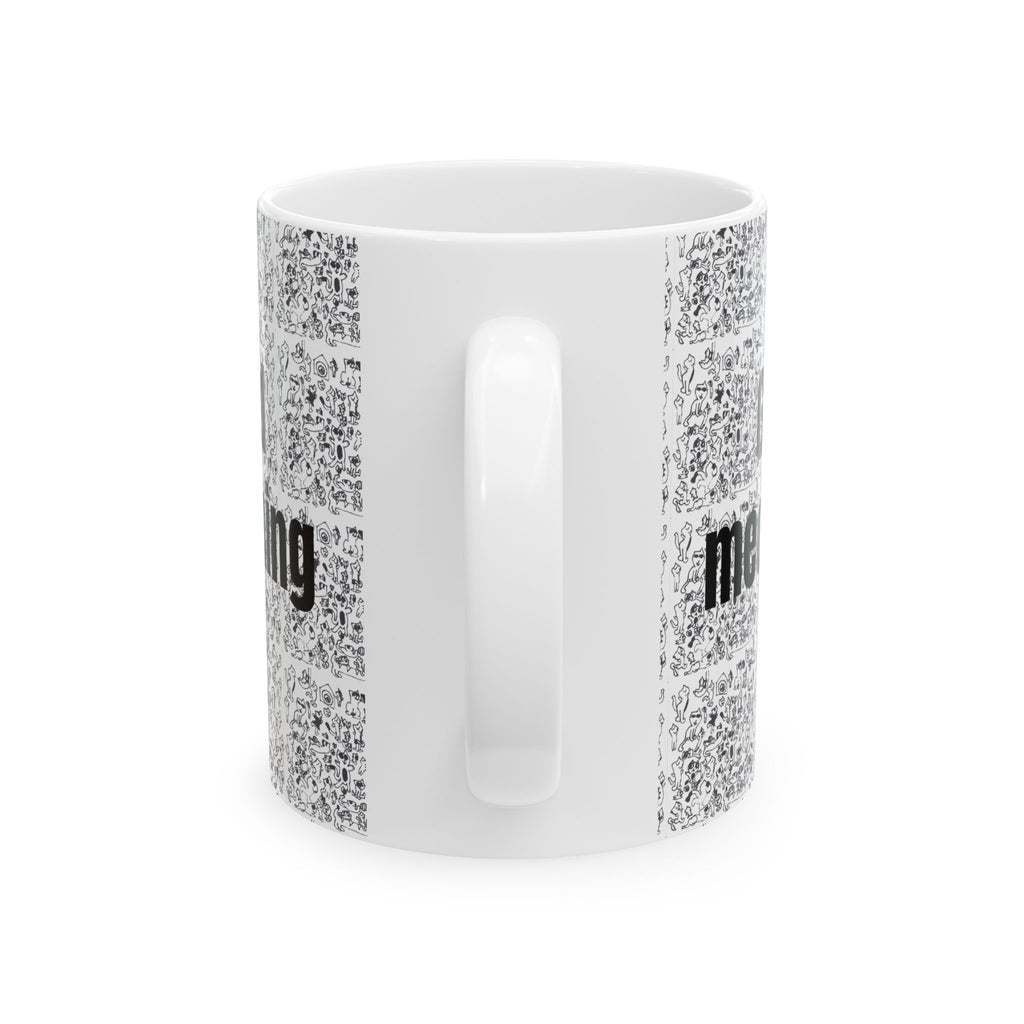 Child’s Kitten Drawing Ceramic Mug — Hand-Drawn Kitty Art (11oz, 15oz)