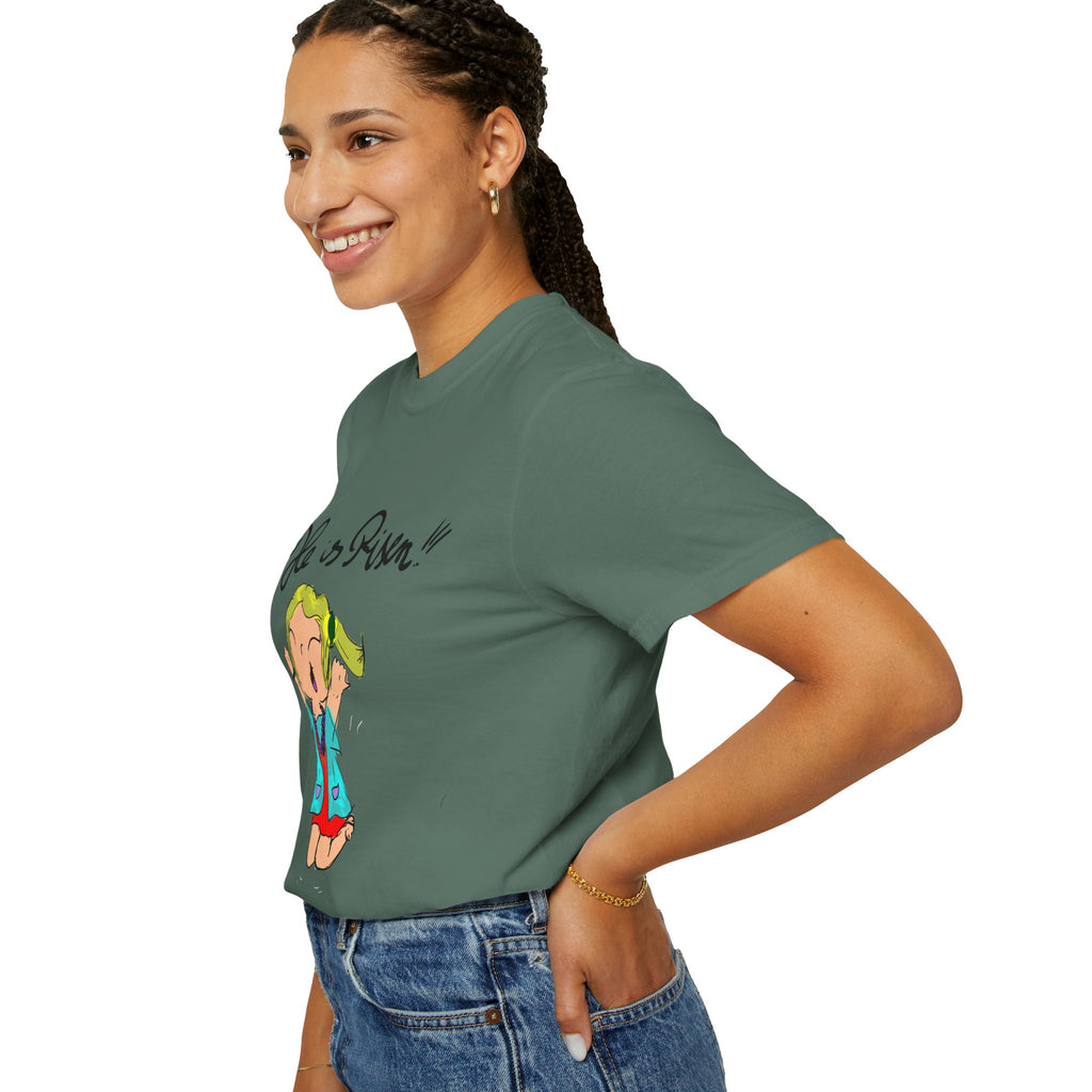 He Is Risen! Kids’ Hand-Drawn T-Shirt — Child Art Tee