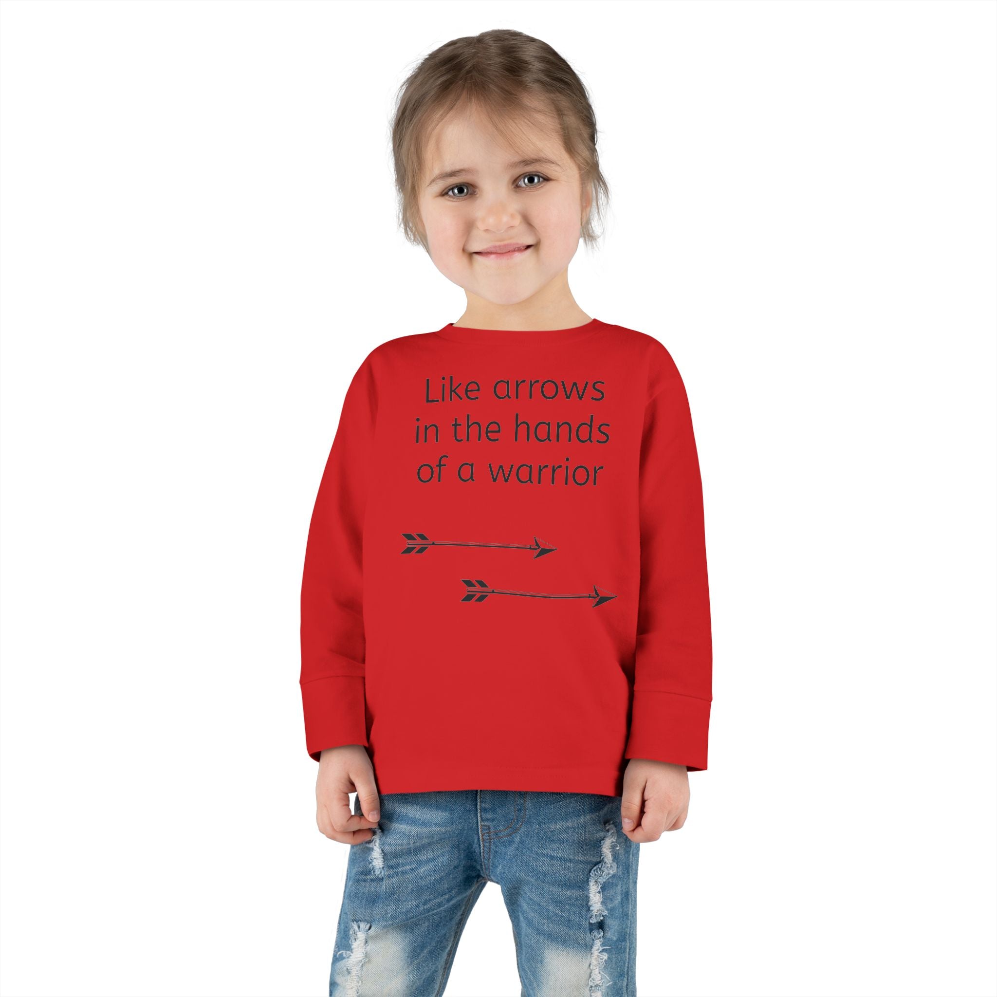 Children Are a Blessing Toddler Long Sleeve Tee — Christian Arrow Bible Verse