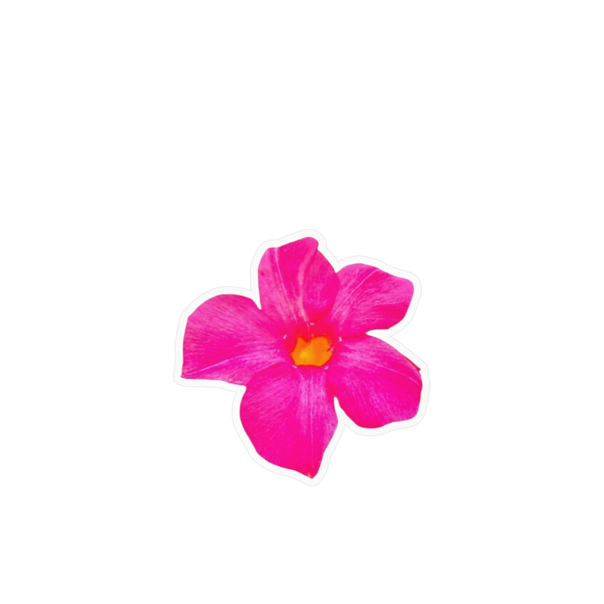 Pink Watercolor Flower Vinyl Decal