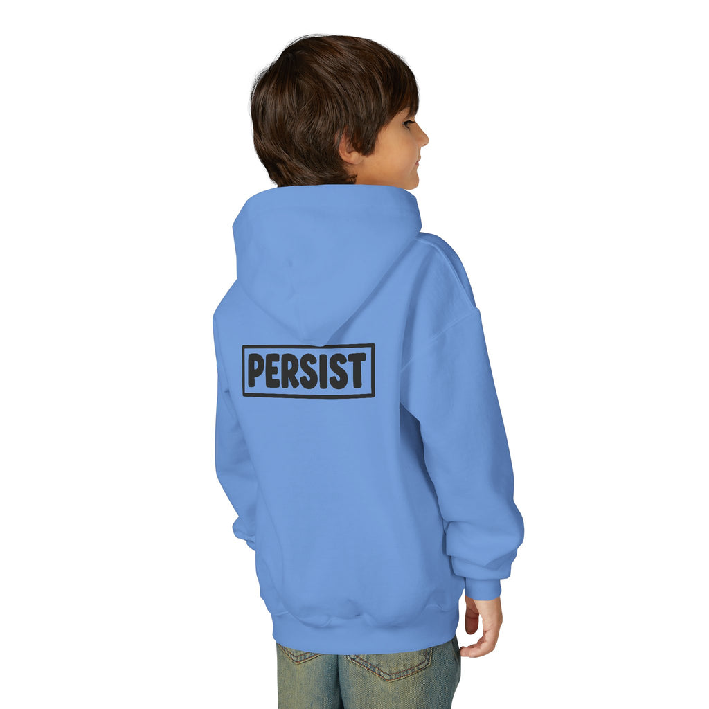Youth Hoodie — 'PERSIST' Inspirational Kids Pullover