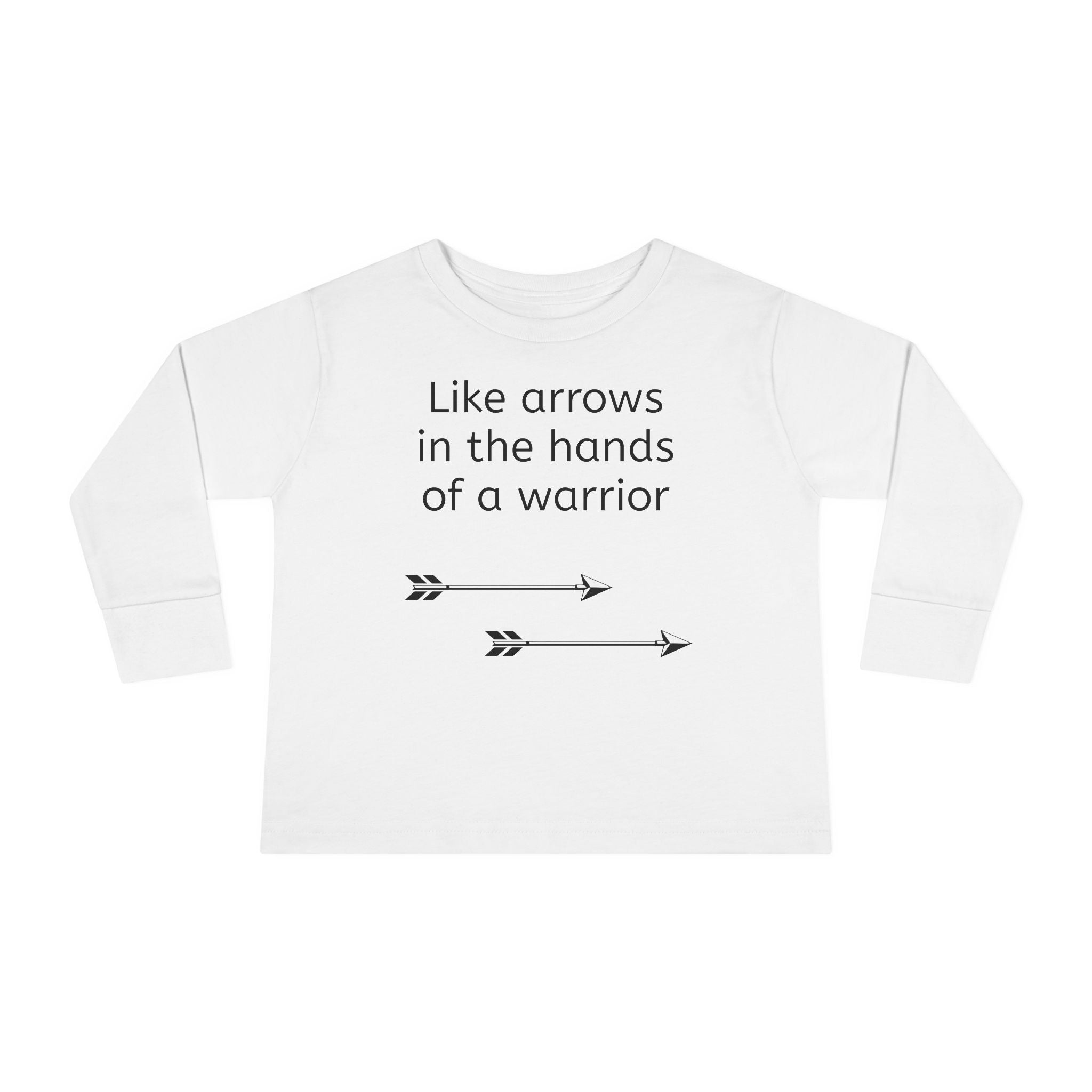 Children Are a Blessing Toddler Long Sleeve Tee — Christian Arrow Design with Bible Verse