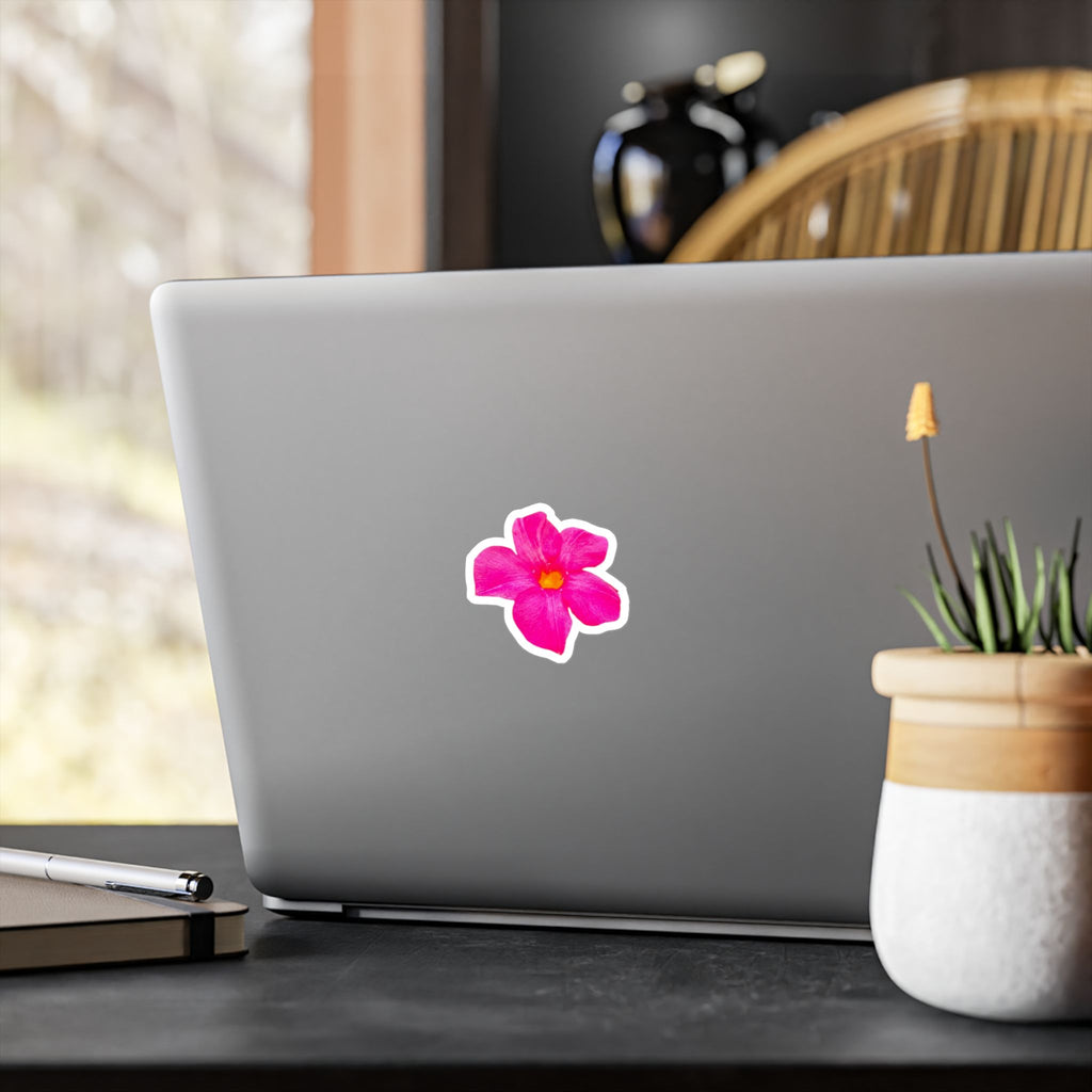 Pink Watercolor Flower Vinyl Decal