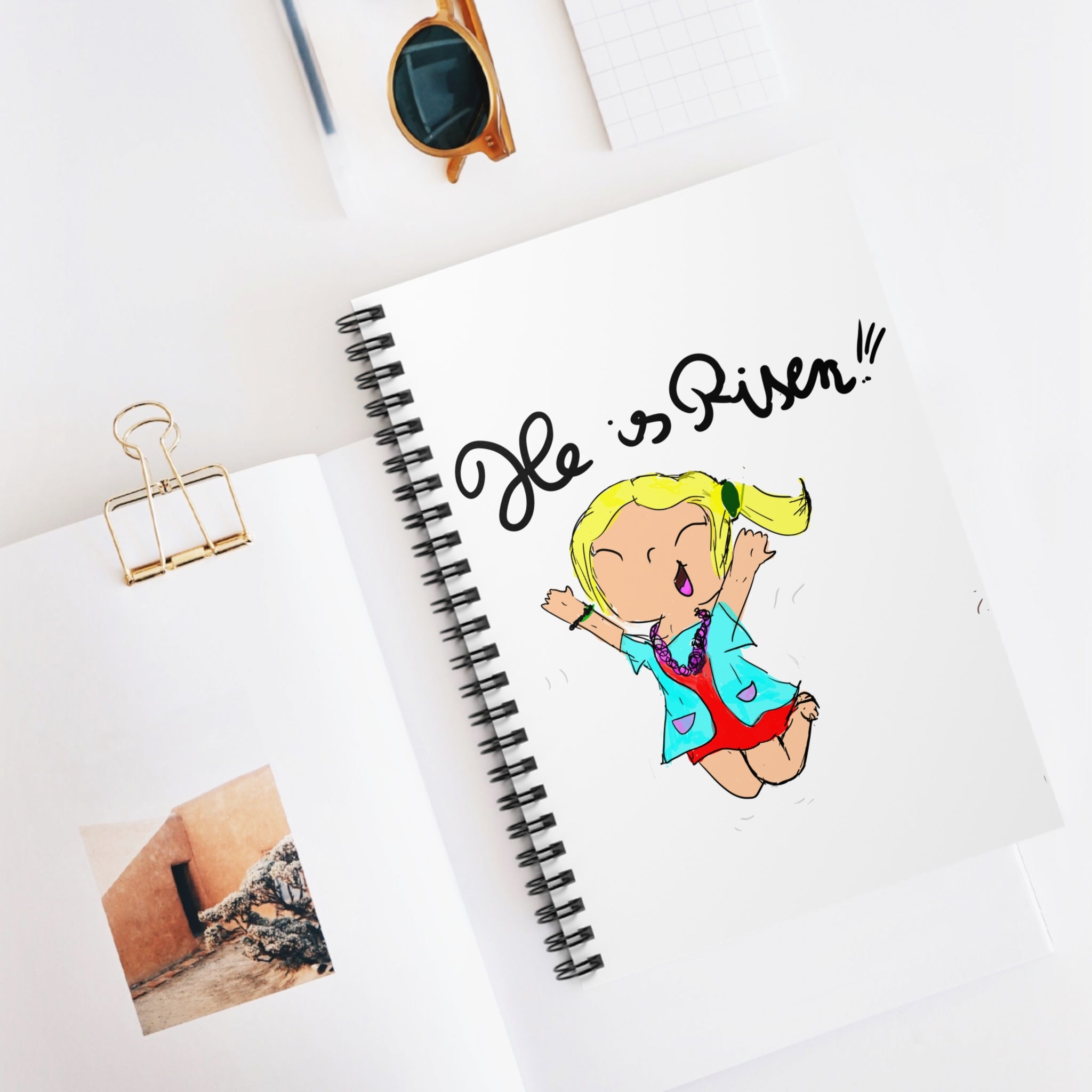 Spiral Notebook — "Jesus Is Risen" Kids' Illustrated Ruled Journal