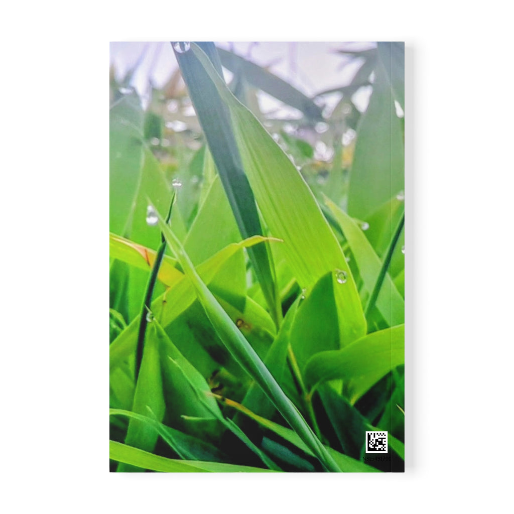 Notebook — Dewy Green Grass A5 Softcover Journal