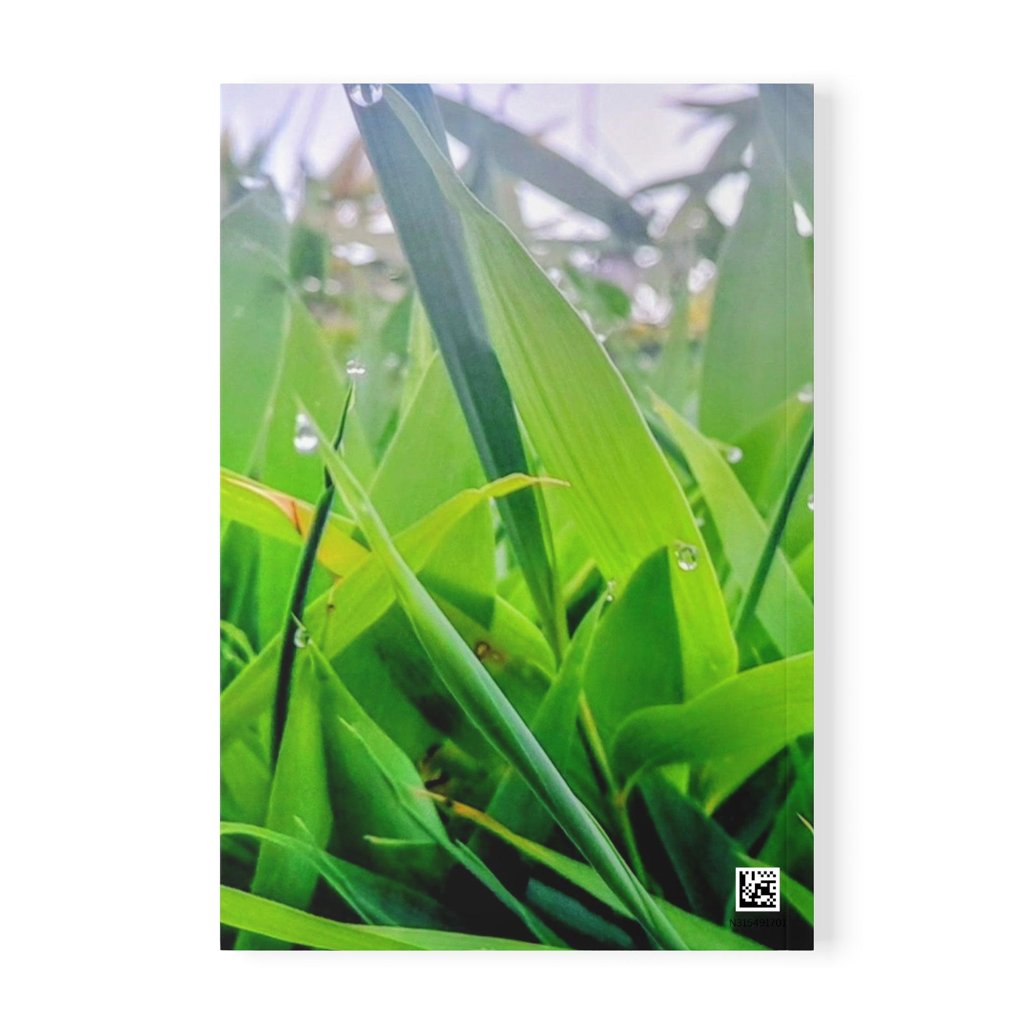 Notebook — Dewy Green Grass A5 Softcover Journal