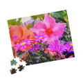 Floral Garden Jigsaw Puzzle — Vibrant Pink & Purple Flowers (110–1014 pcs)