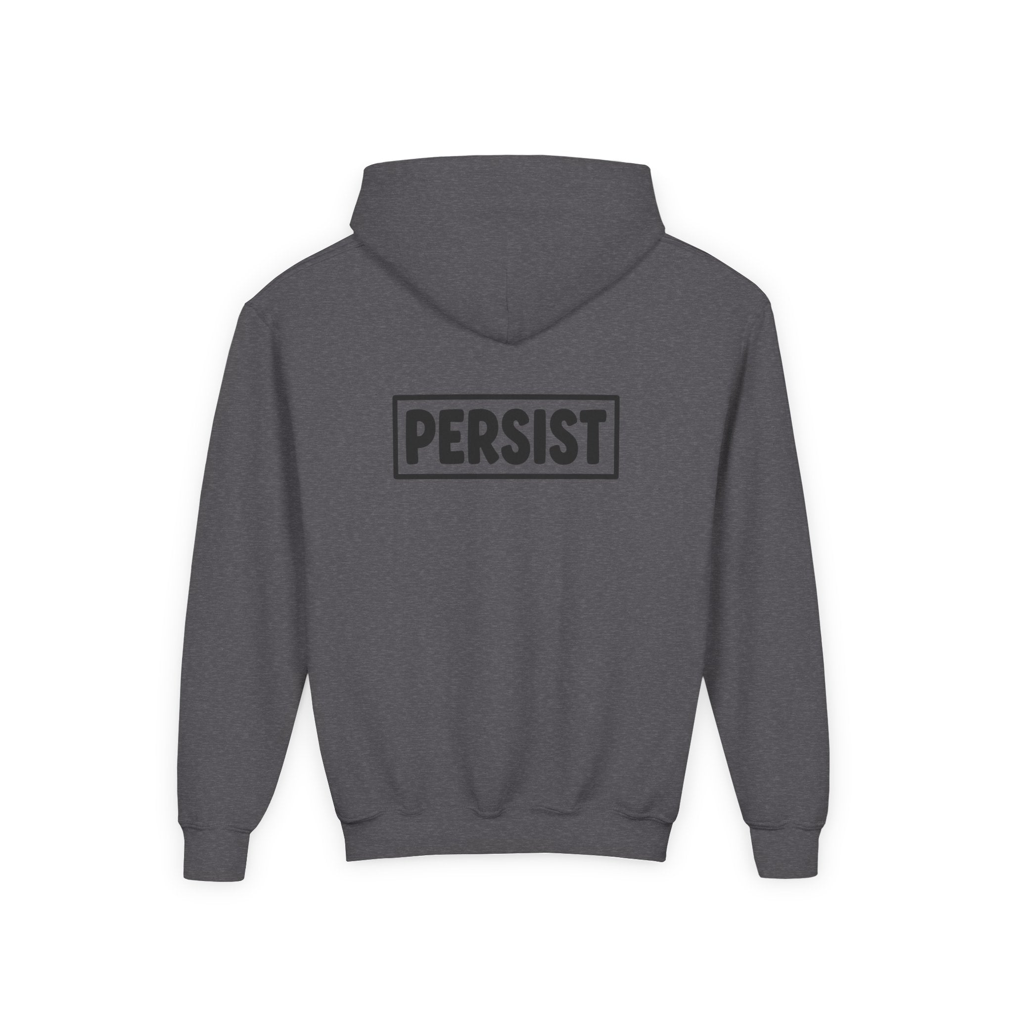 Youth Hoodie — 'PERSIST' Inspirational Kids Pullover