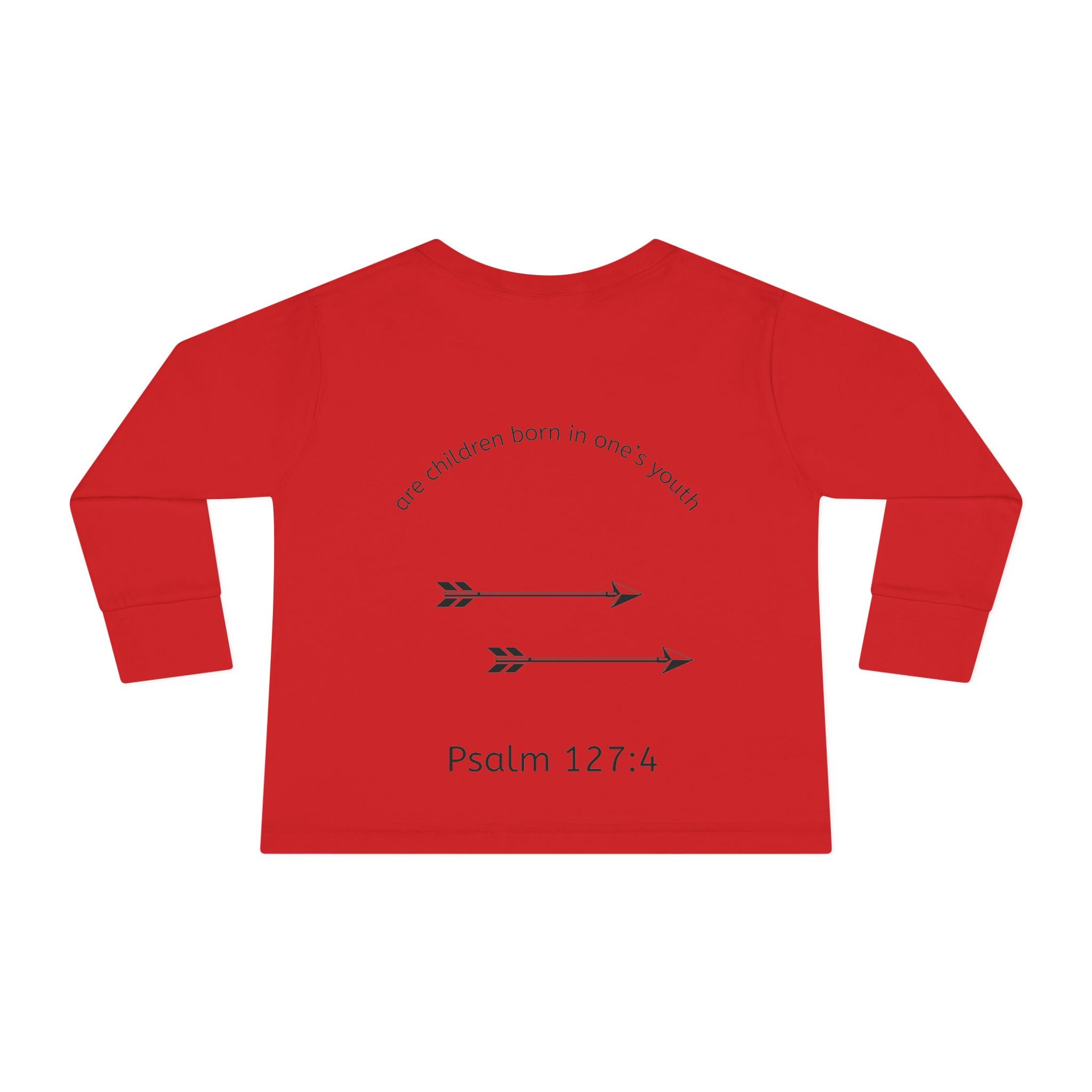 Children Are a Blessing Toddler Long Sleeve Tee — Christian Arrow Bible Verse