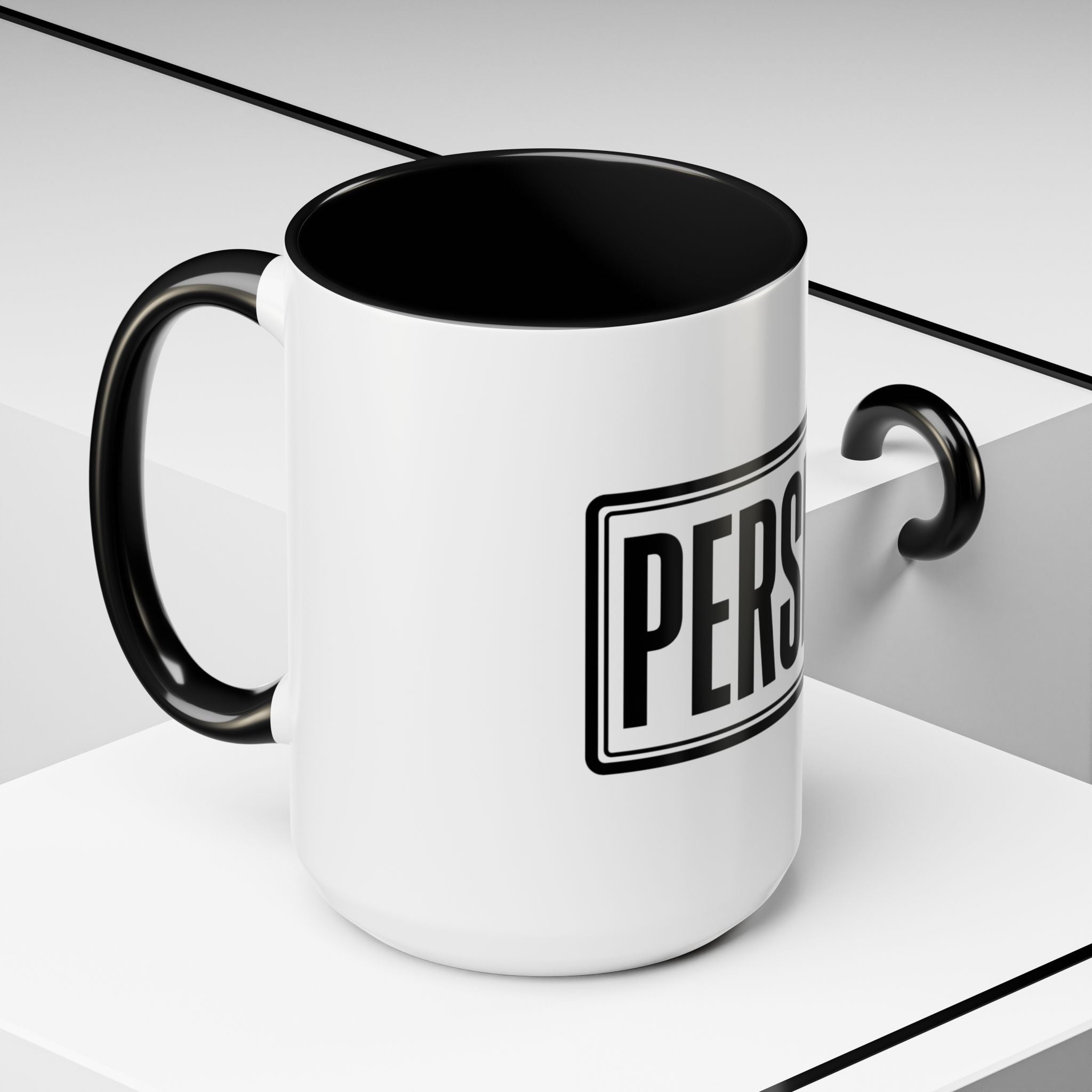 Persist Motivational Accent Coffee Mug — Daily Hustle Gift (11/15oz)