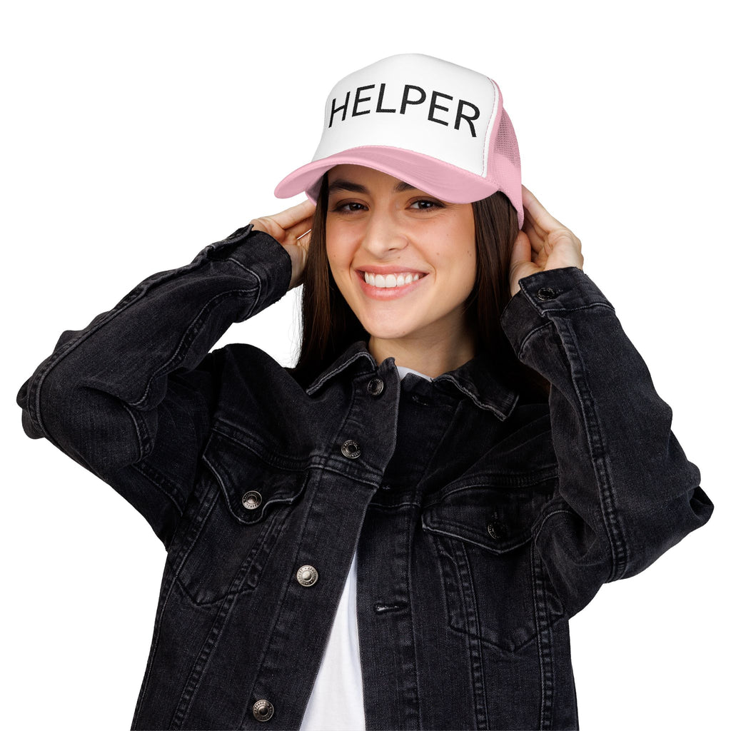 Helper Trucker Hat -Staff Identification Cap-Church Camp
