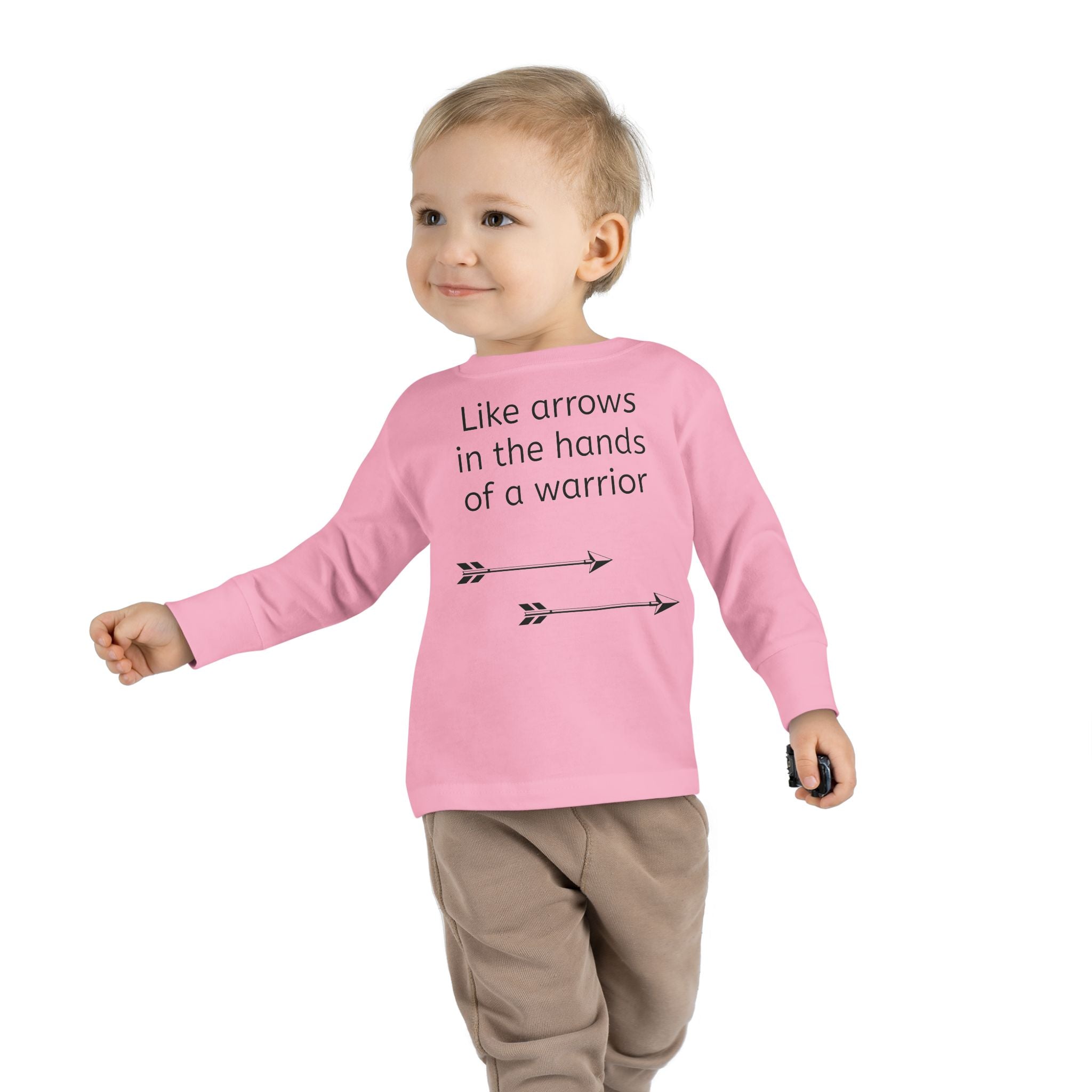 Children Are a Blessing Toddler Long Sleeve Tee — Christian Arrow Design with Bible Verse