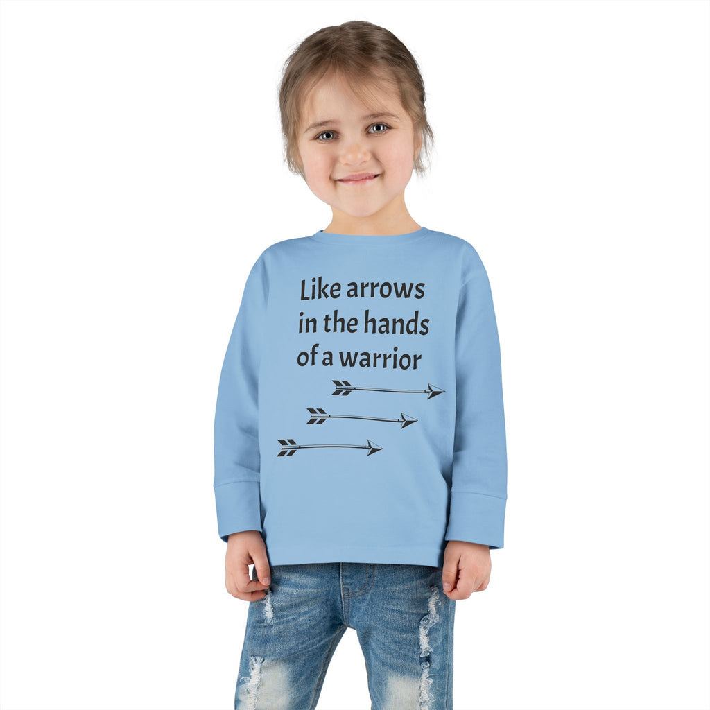 Children Are a Blessing Toddler Long Sleeve Tee — Christian Arrow Bible Verse