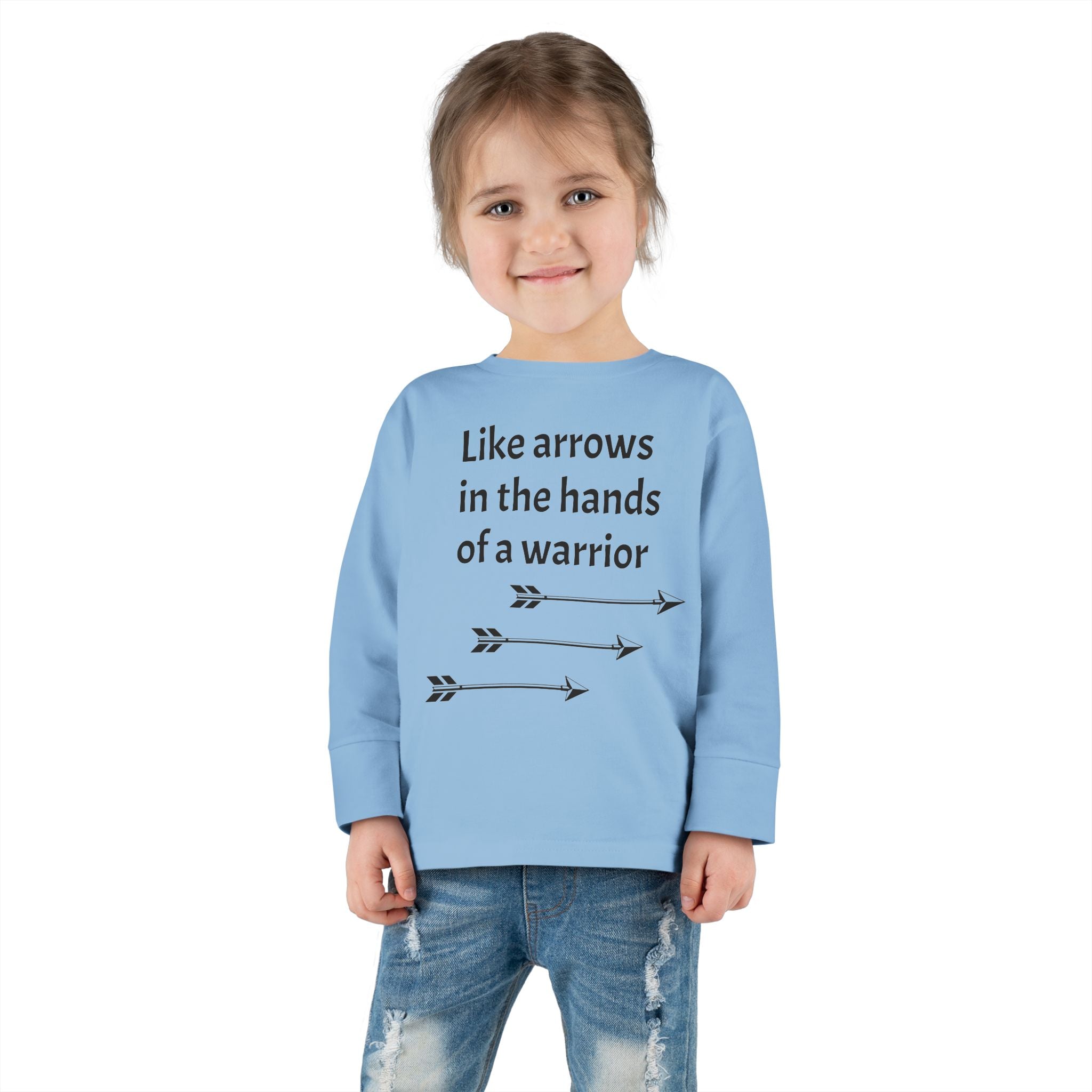 Children Are a Blessing Toddler Long Sleeve Tee — Christian Arrow Bible Verse