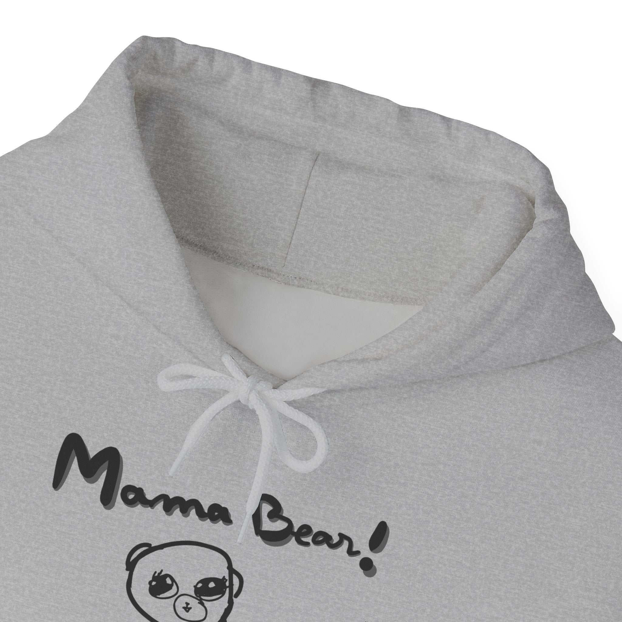 Hand-Drawn Kid Artwork Mom & Child Hoodie — Handmade Love Illustration