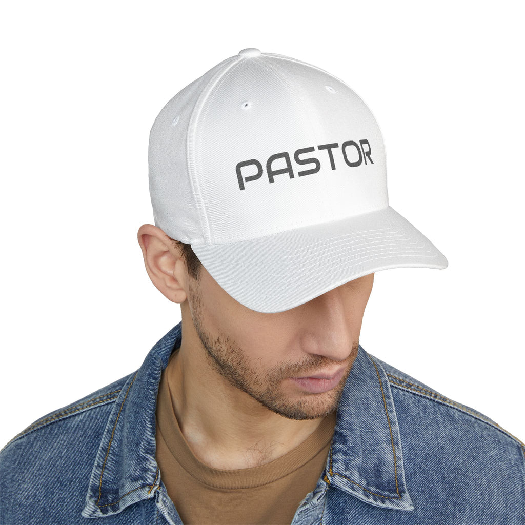 Pastor Embroidered Cap — Structured Closed-Back Church Hat for Church Camp & Gatherings